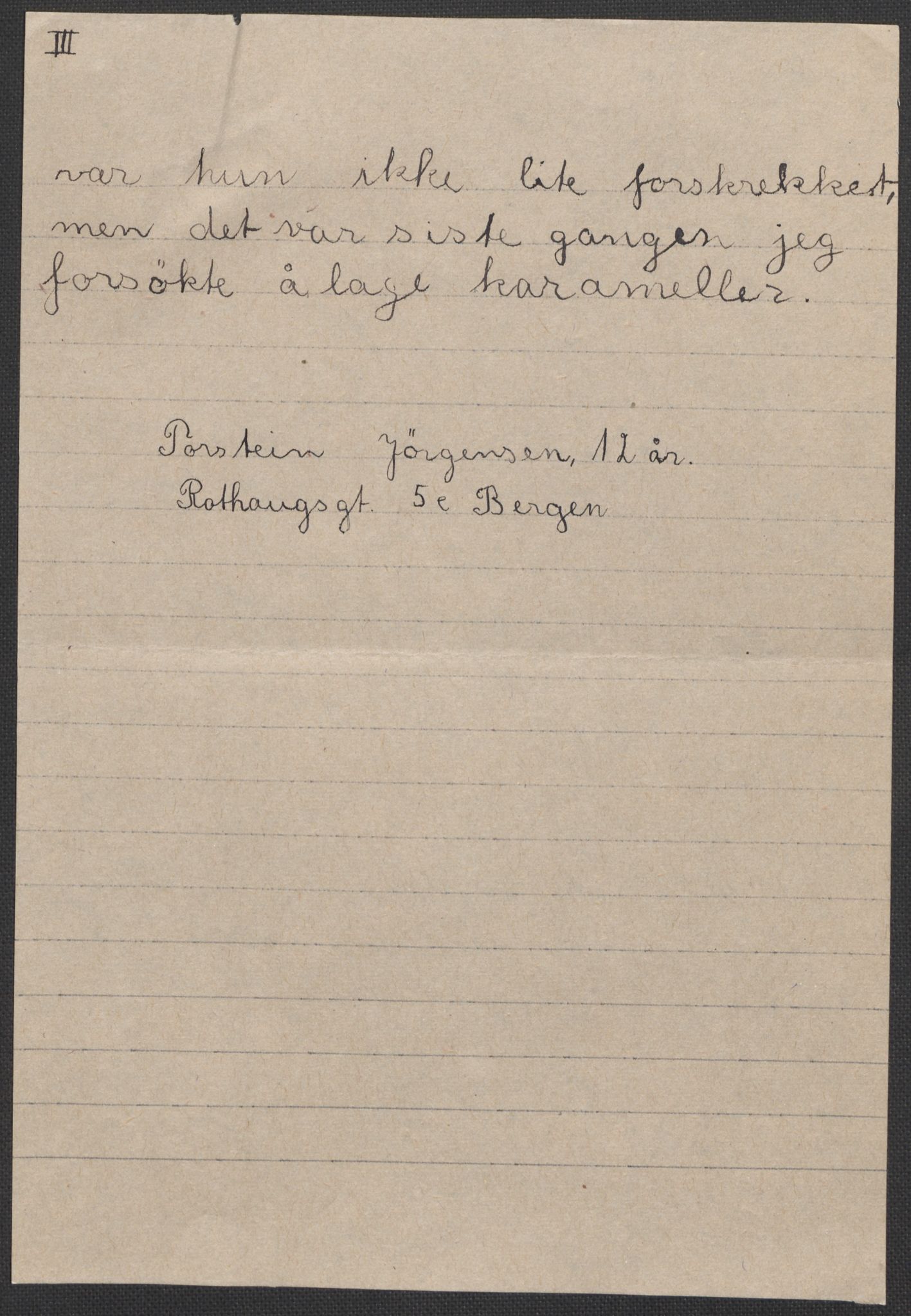 Det norske totalavholdsselskap, AV/RA-PA-0419/E/Eb/L0603: Skolestiler om krigstida (ordnet topografisk etter distrikt og skole), 1946, p. 43