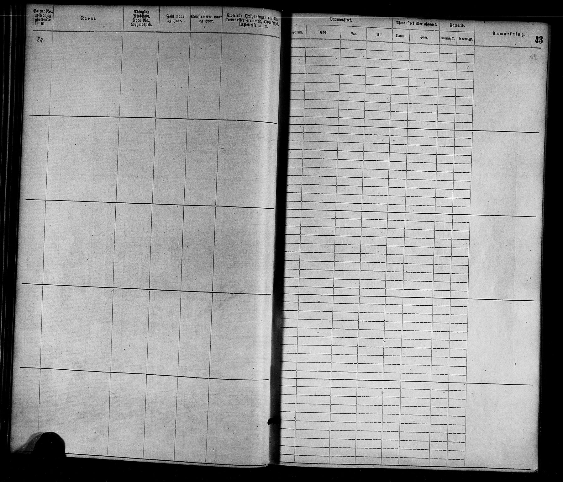 Egersund mønstringskrets, SAK/2031-0019/F/Fa/L0001: Annotasjonsrulle nr 1-1440 med register, O-1, 1869-1895, p. 58