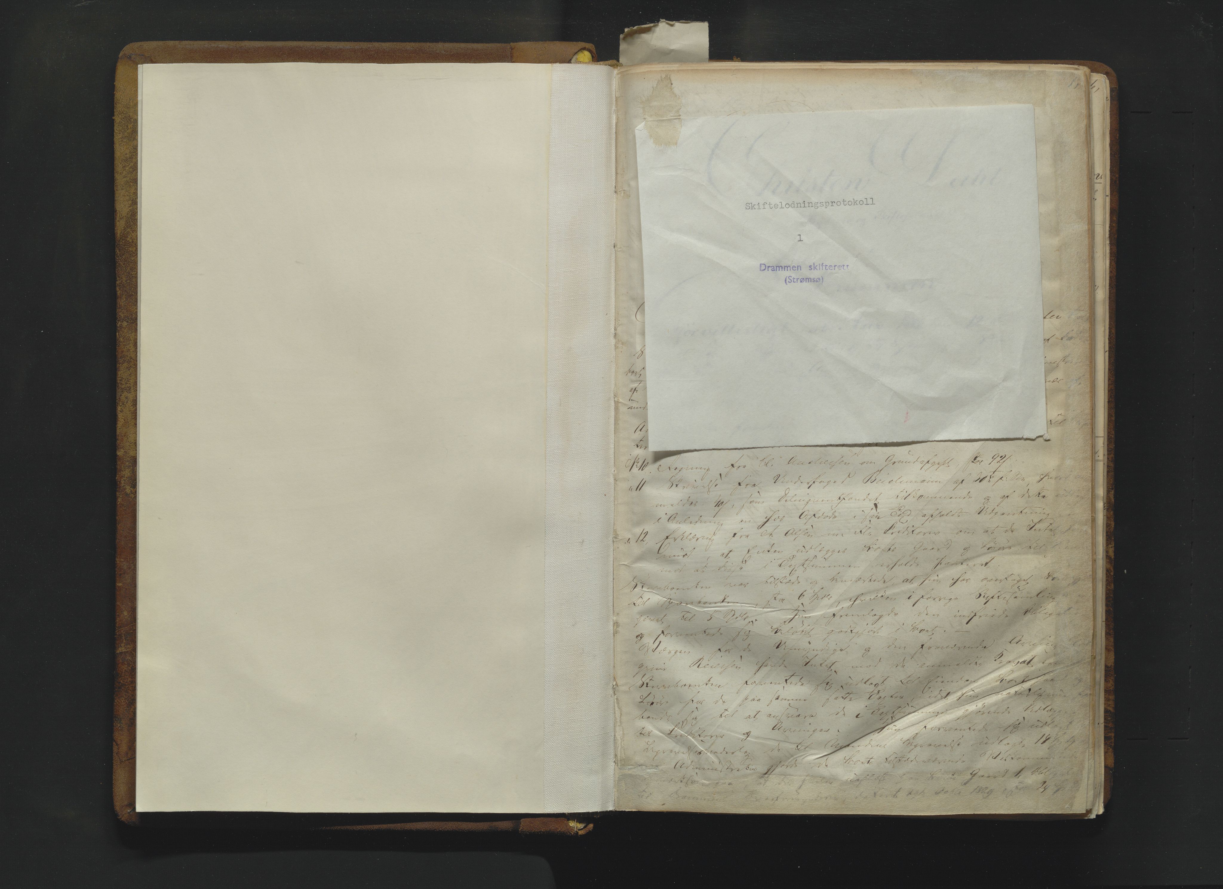 Drammen byfogd, AV/SAKO-A-222/H/Hb/Hbd/Hbda/L0002: Skifteutlodningsprotokoll., 1855-1872