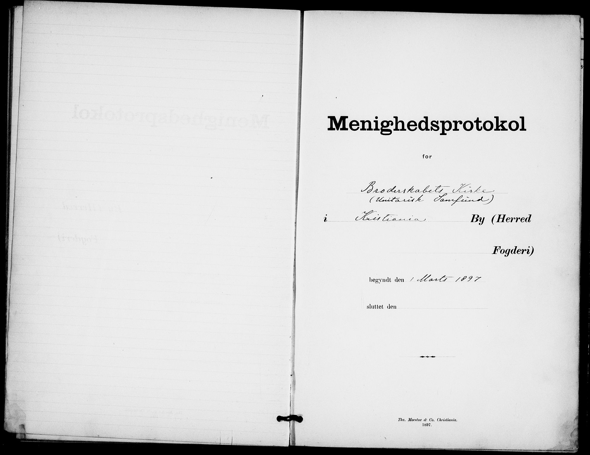 Broderskapets kirke Oslo , AV/SAO-PAO-0221/A/L0001: Dissenter register no. 1, 1880-1935