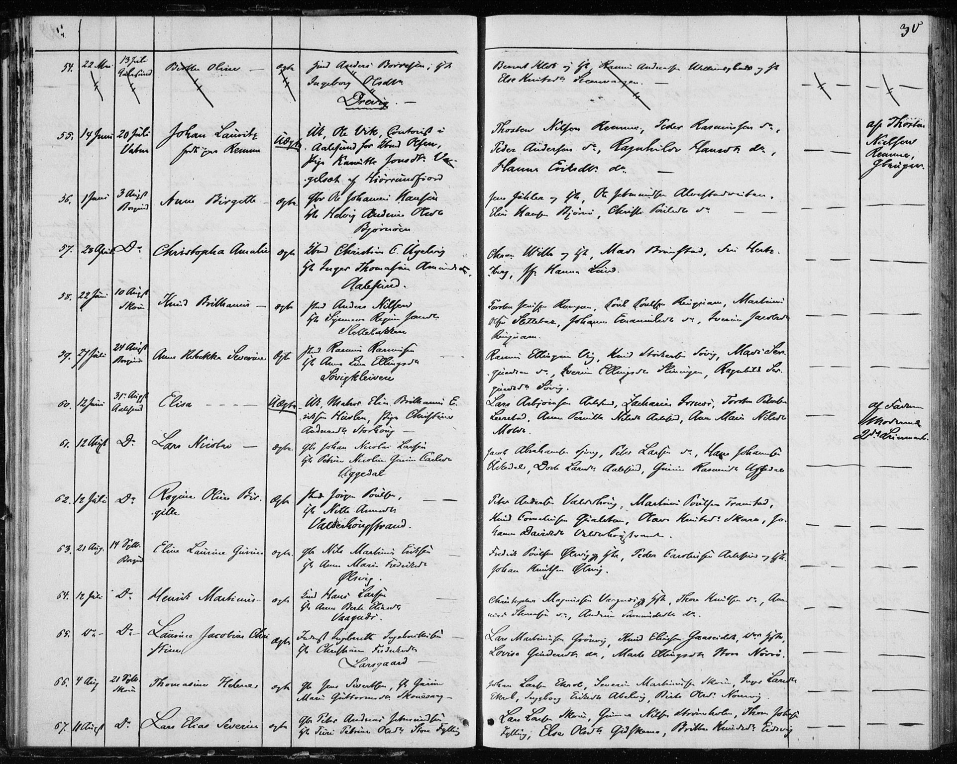 Ministerialprotokoller, klokkerbøker og fødselsregistre - Møre og Romsdal, AV/SAT-A-1454/528/L0416: Curate's parish register no. 528B04, 1853-1857, p. 30