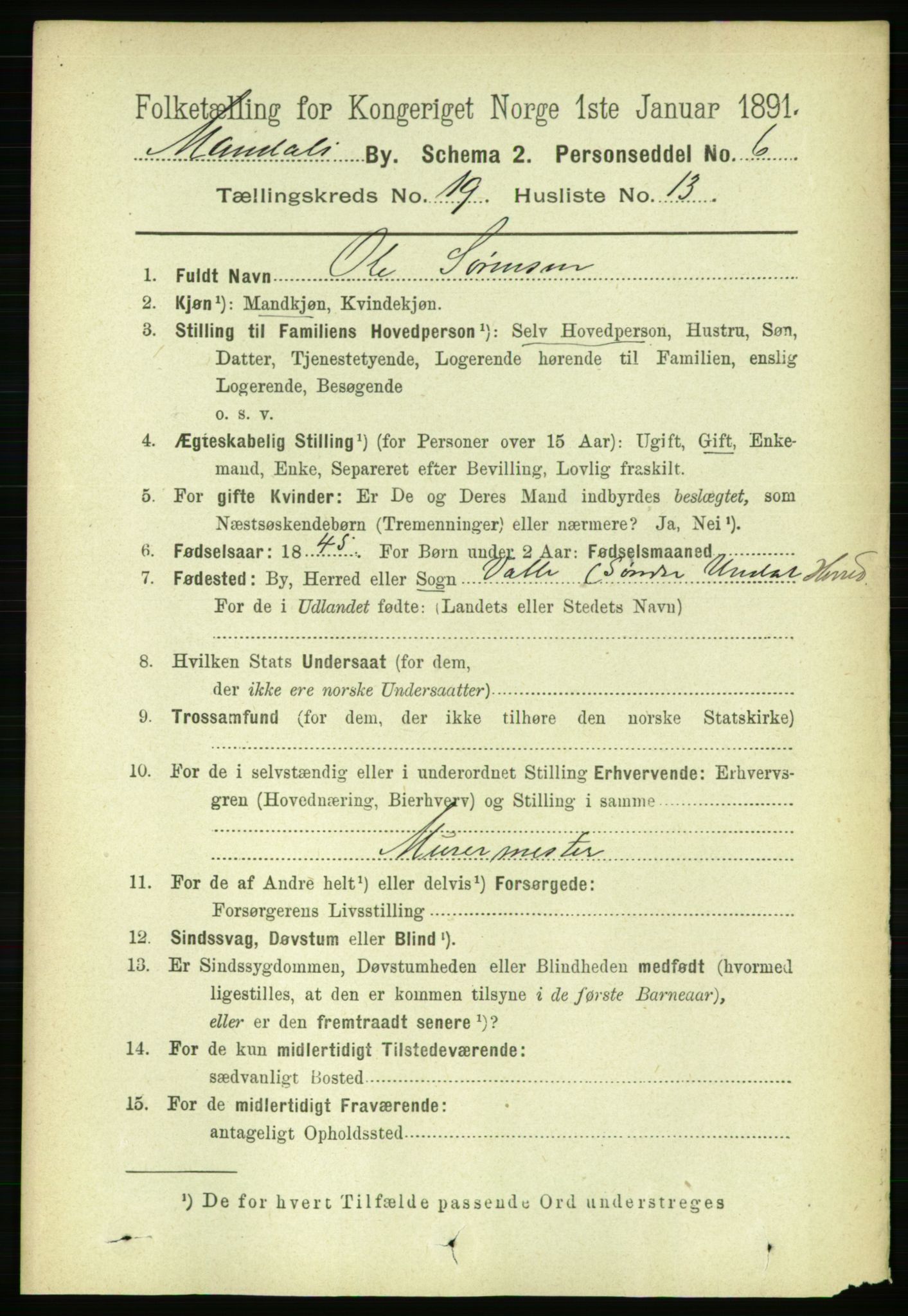 RA, 1891 census for 1002 Mandal, 1891, p. 3887