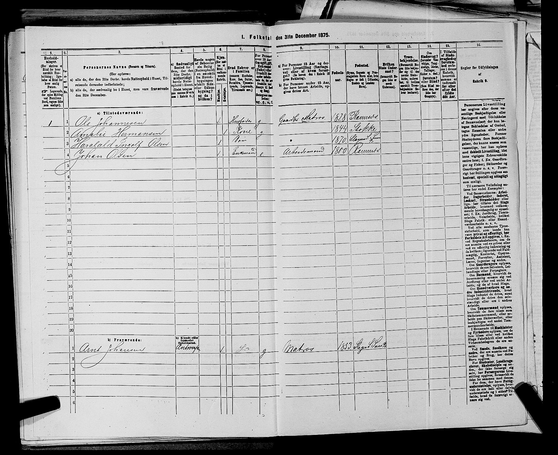 SAKO, 1875 census for 0721P Sem, 1875, p. 1731