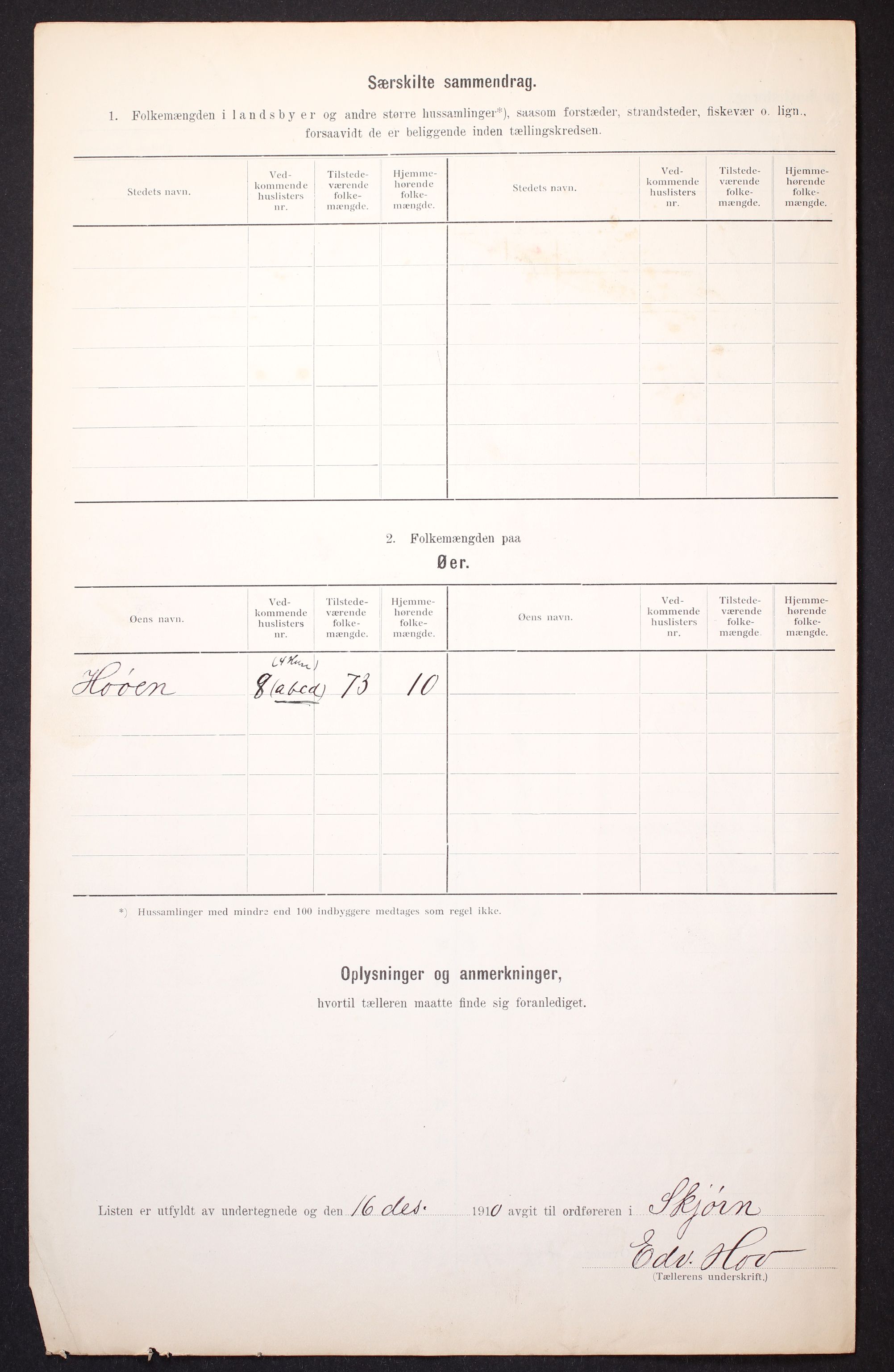 RA, 1910 census for Stjørna, 1910, p. 9