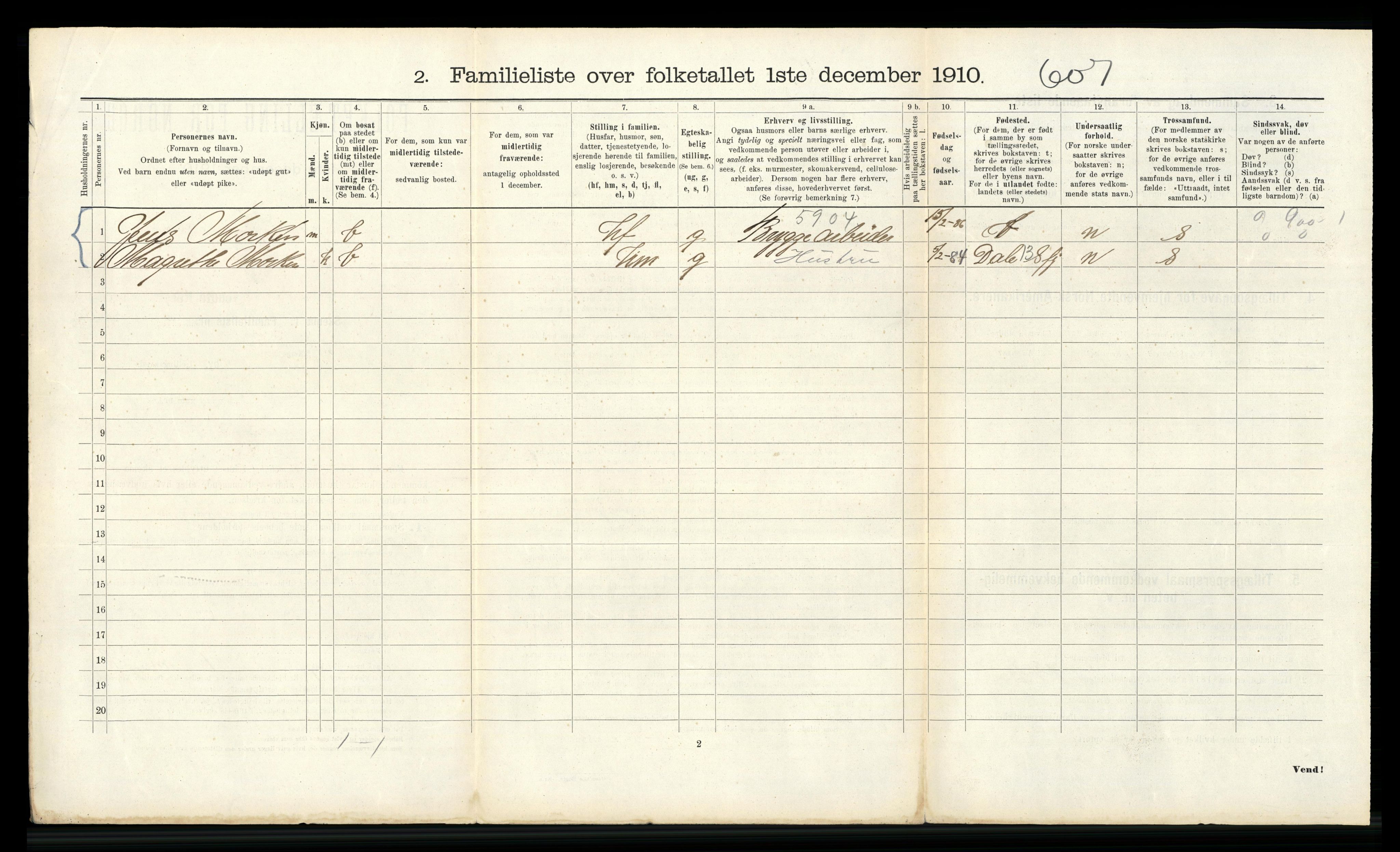 RA, 1910 census for Bergen, 1910, p. 29848