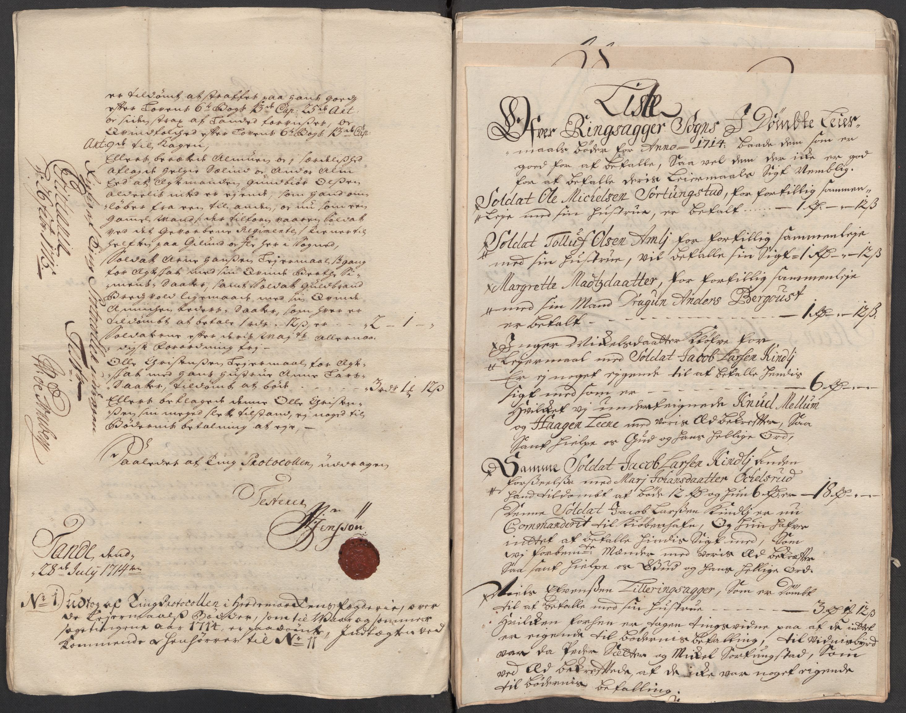 Rentekammeret inntil 1814, Reviderte regnskaper, Fogderegnskap, RA/EA-4092/R16/L1051: Fogderegnskap Hedmark, 1714, p. 211