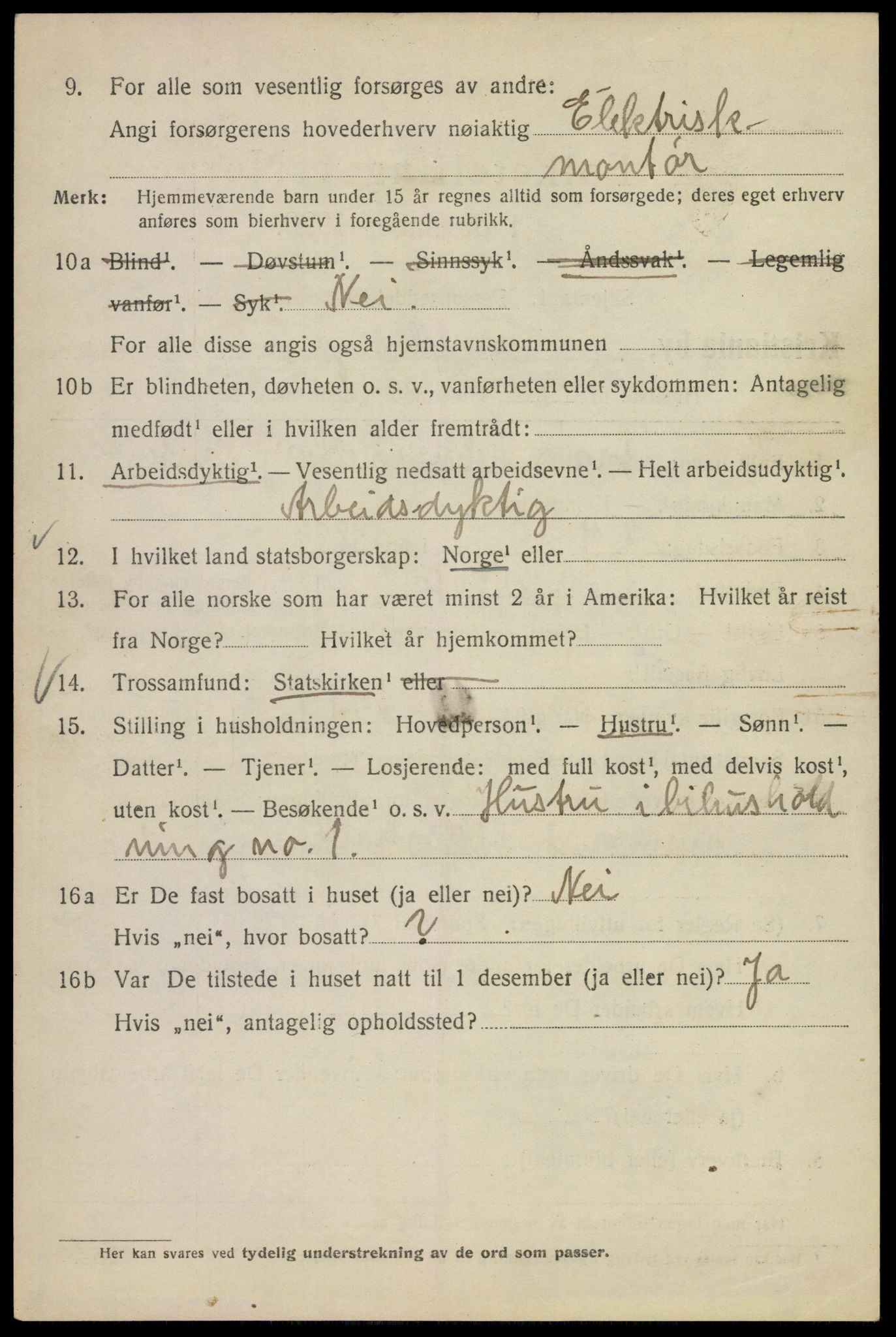 SAO, 1920 census for Kristiania, 1920, p. 245666