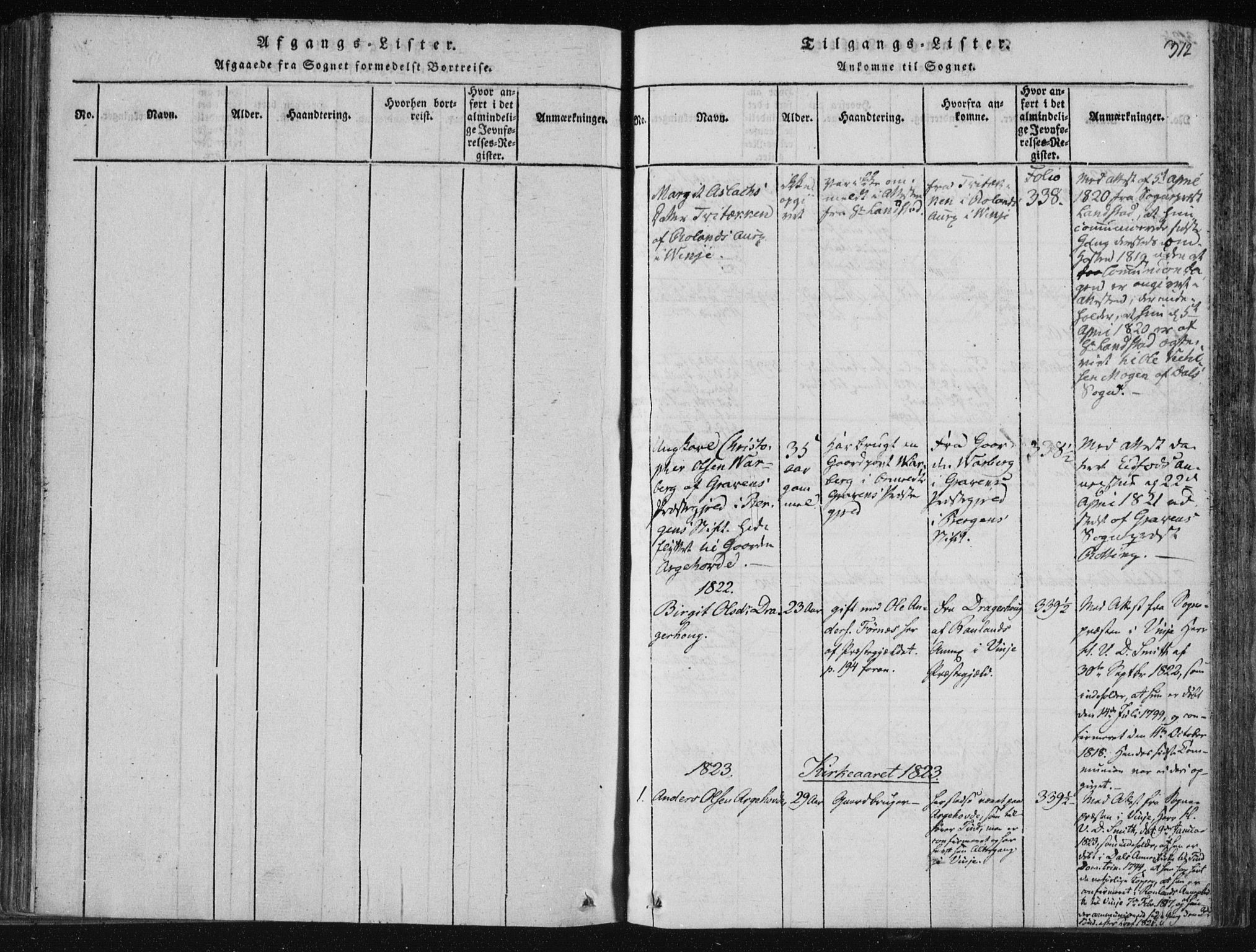 Tinn kirkebøker, SAKO/A-308/F/Fc/L0001: Parish register (official) no. III 1, 1815-1843, p. 312