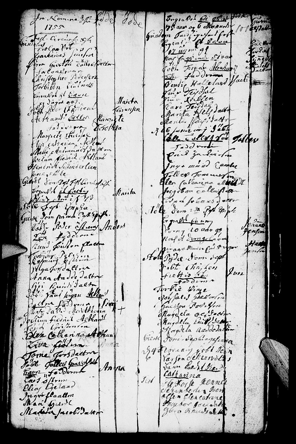 Etne sokneprestembete, SAB/A-75001/H/Haa: Parish register (official) no. A 2, 1725-1755, p. 101