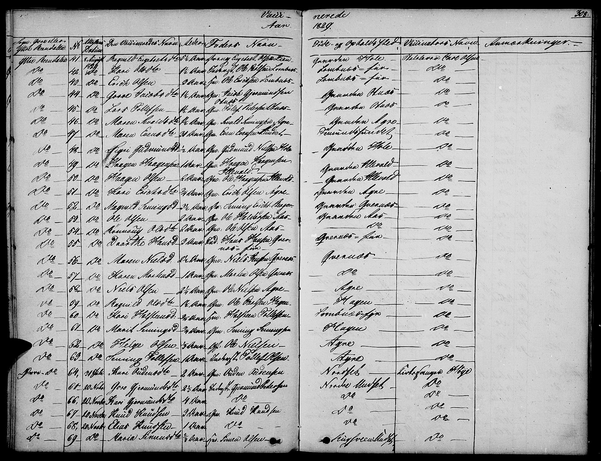 Rendalen prestekontor, AV/SAH-PREST-054/H/Ha/Haa/L0004: Parish register (official) no. 4, 1829-1852, p. 308