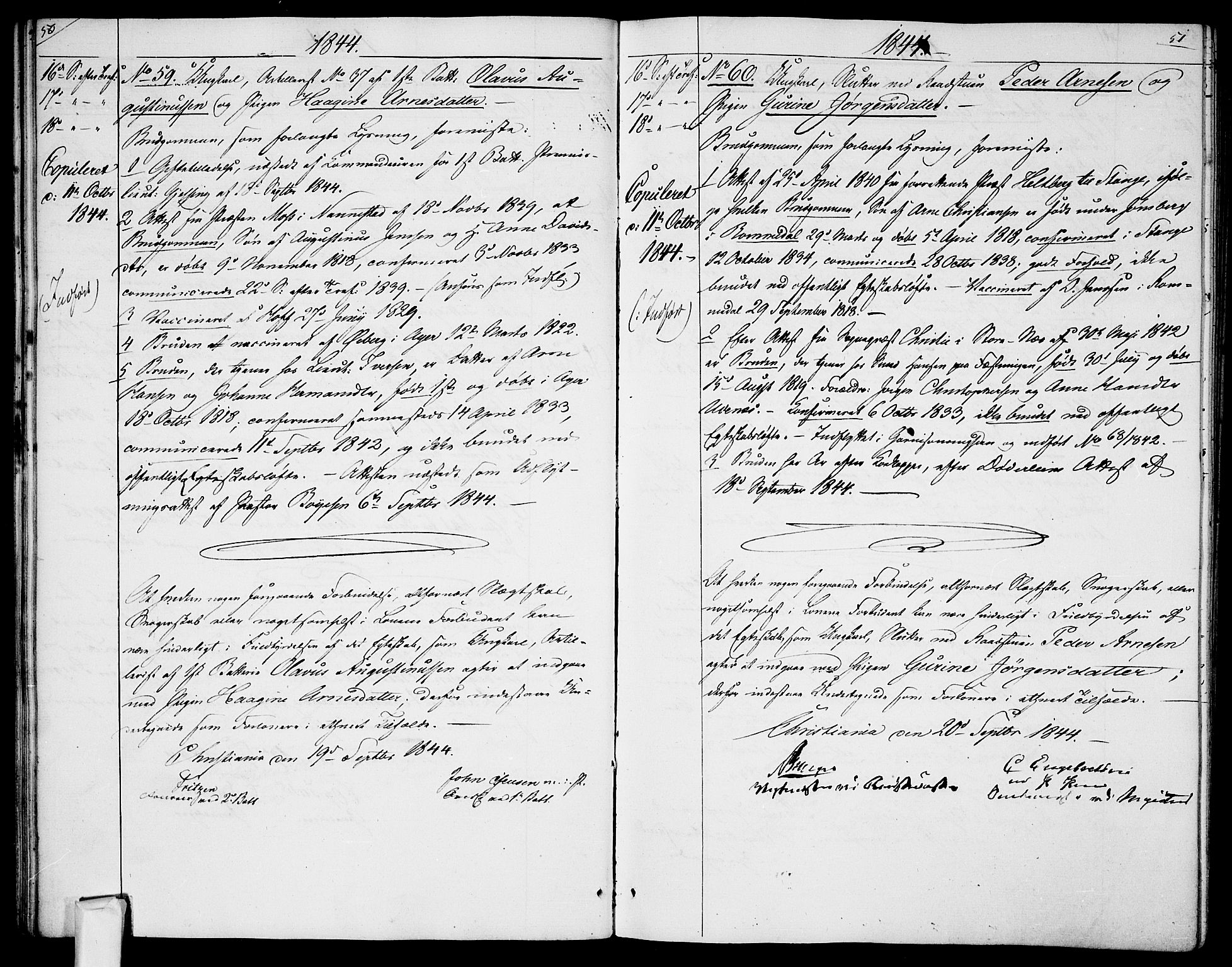 Garnisonsmenigheten Kirkebøker, AV/SAO-A-10846/H/Ha/L0005: Banns register no. I 5, 1844-1856, p. 50-51