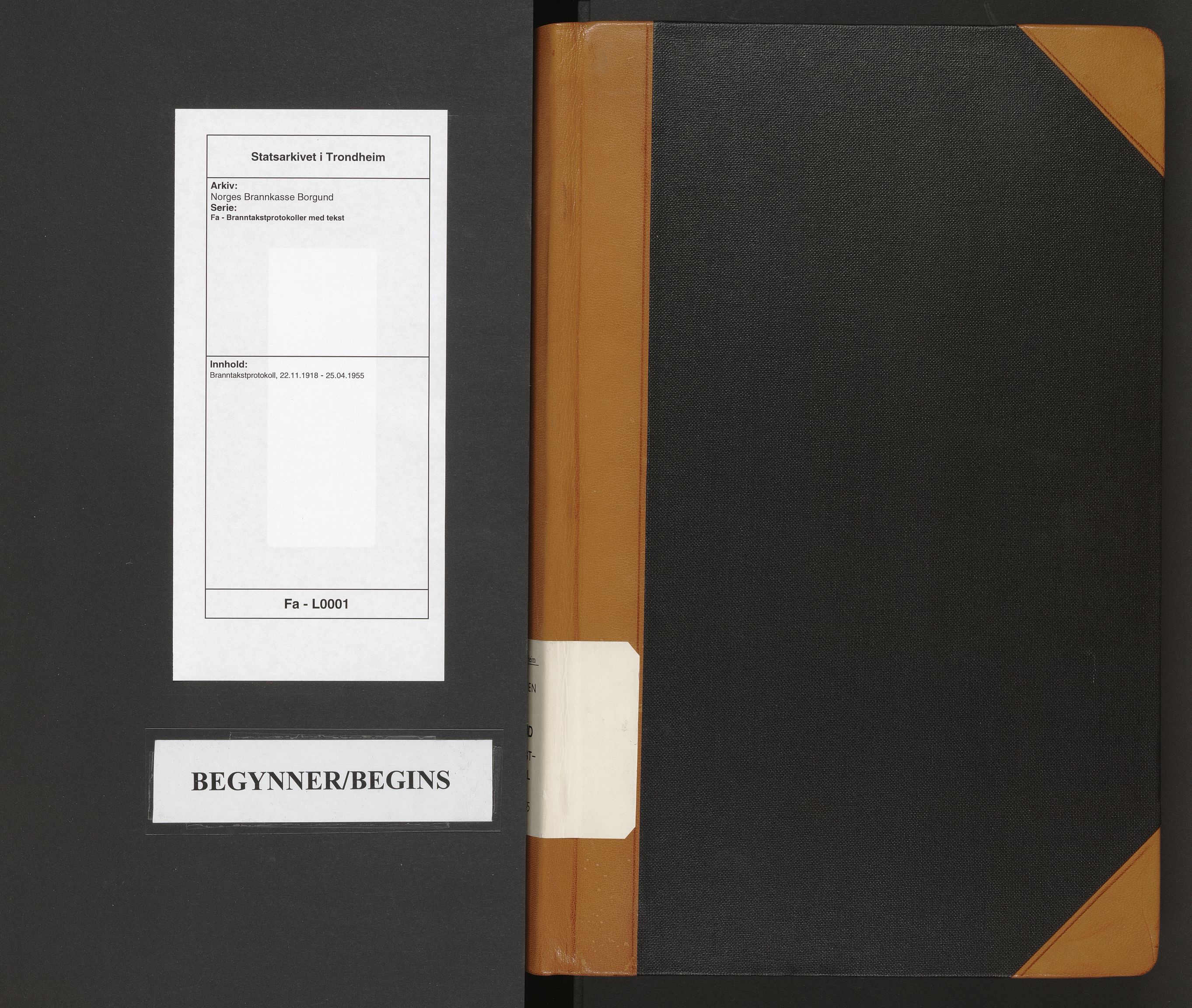 Norges Brannkasse Borgund, SAT/A-5495/Fa/L0001: Branntakstprotokoll, 1918-1955