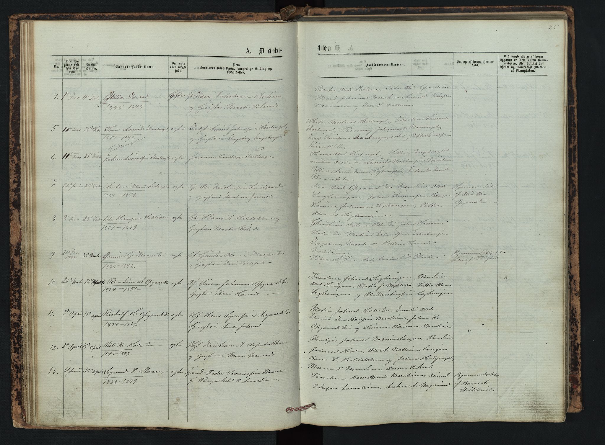 Vestre Gausdal prestekontor, SAH/PREST-094/H/Ha/Hab/L0002: Parish register (copy) no. 2, 1874-1897, p. 25
