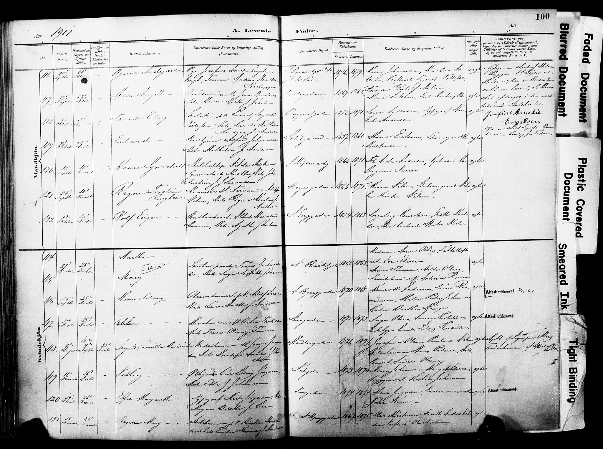 Horten kirkebøker, AV/SAKO-A-348/F/Fa/L0005: Parish register (official) no. 5, 1896-1904, p. 100