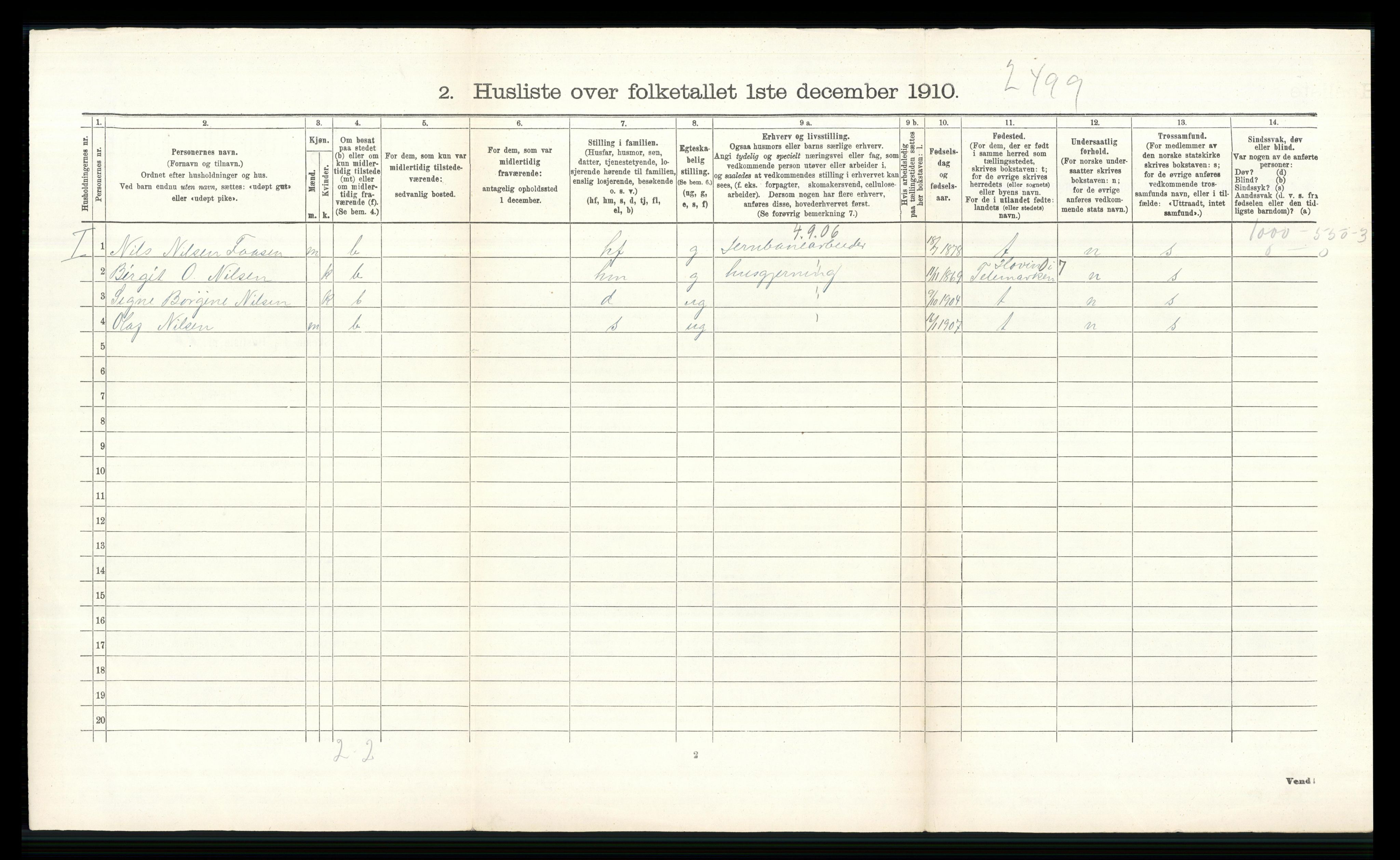 RA, 1910 census for Øvre Eiker, 1910, p. 1314