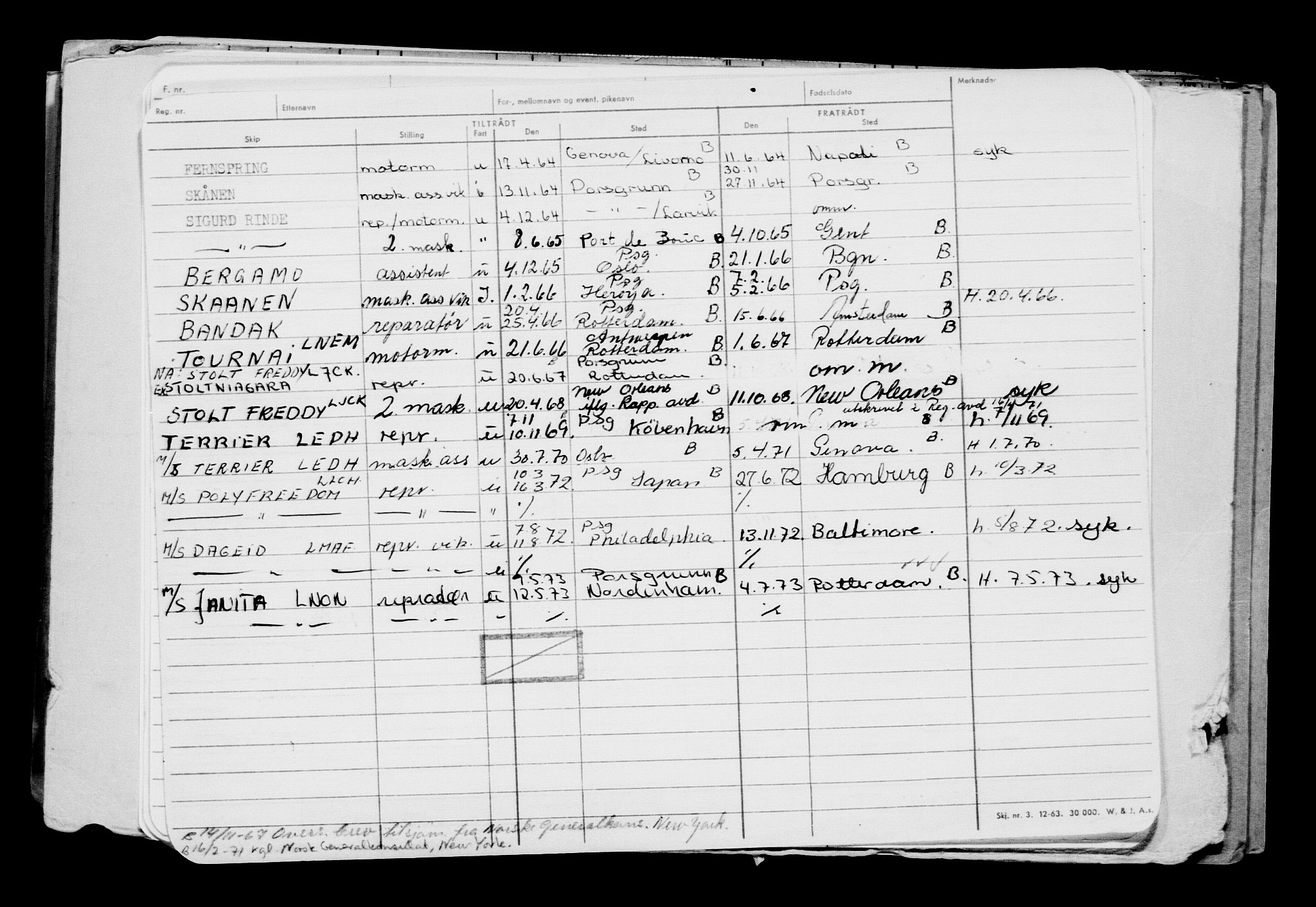 Direktoratet for sjømenn, AV/RA-S-3545/G/Gb/L0180: Hovedkort, 1920, p. 158