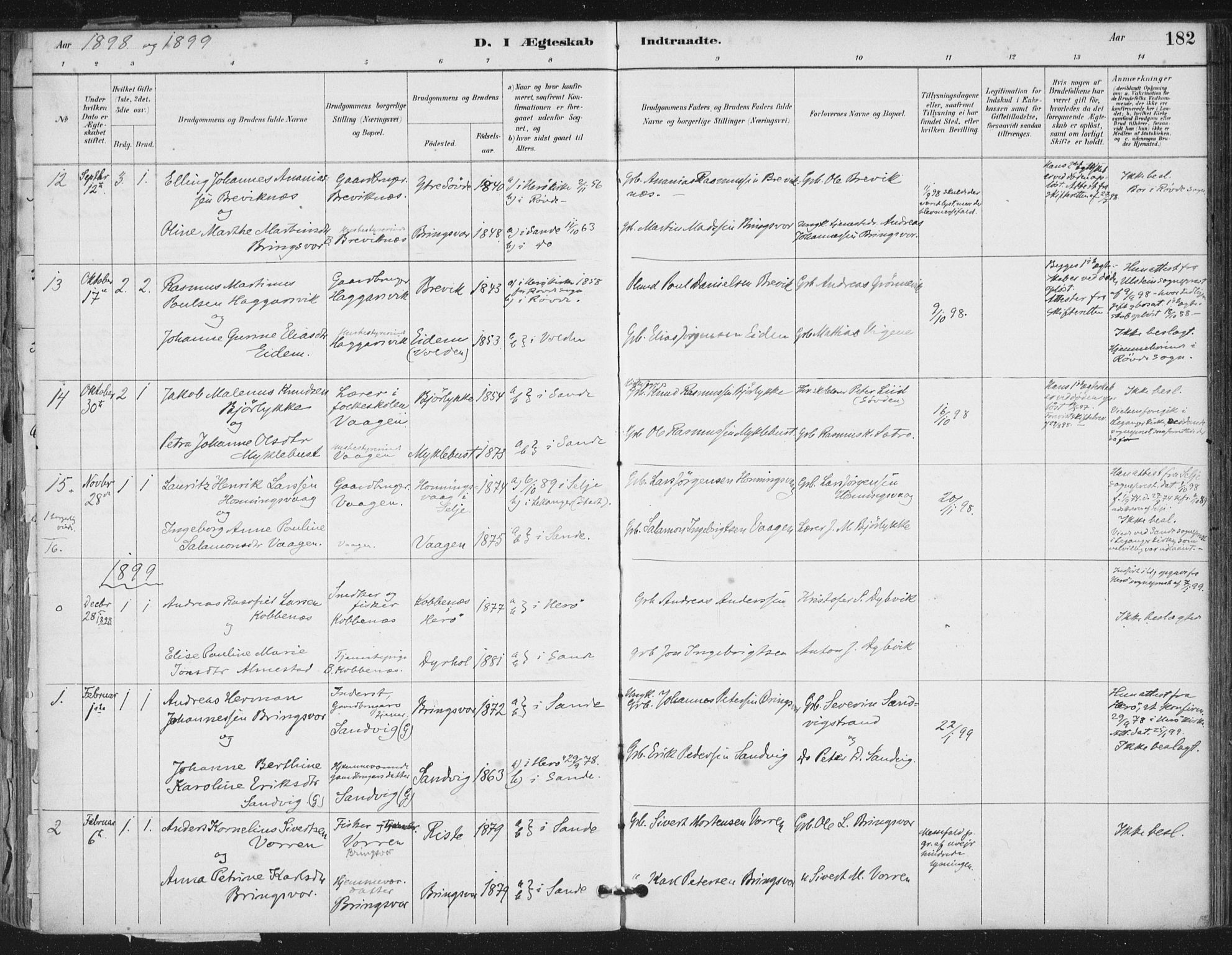 Ministerialprotokoller, klokkerbøker og fødselsregistre - Møre og Romsdal, AV/SAT-A-1454/503/L0037: Parish register (official) no. 503A05, 1884-1900, p. 182