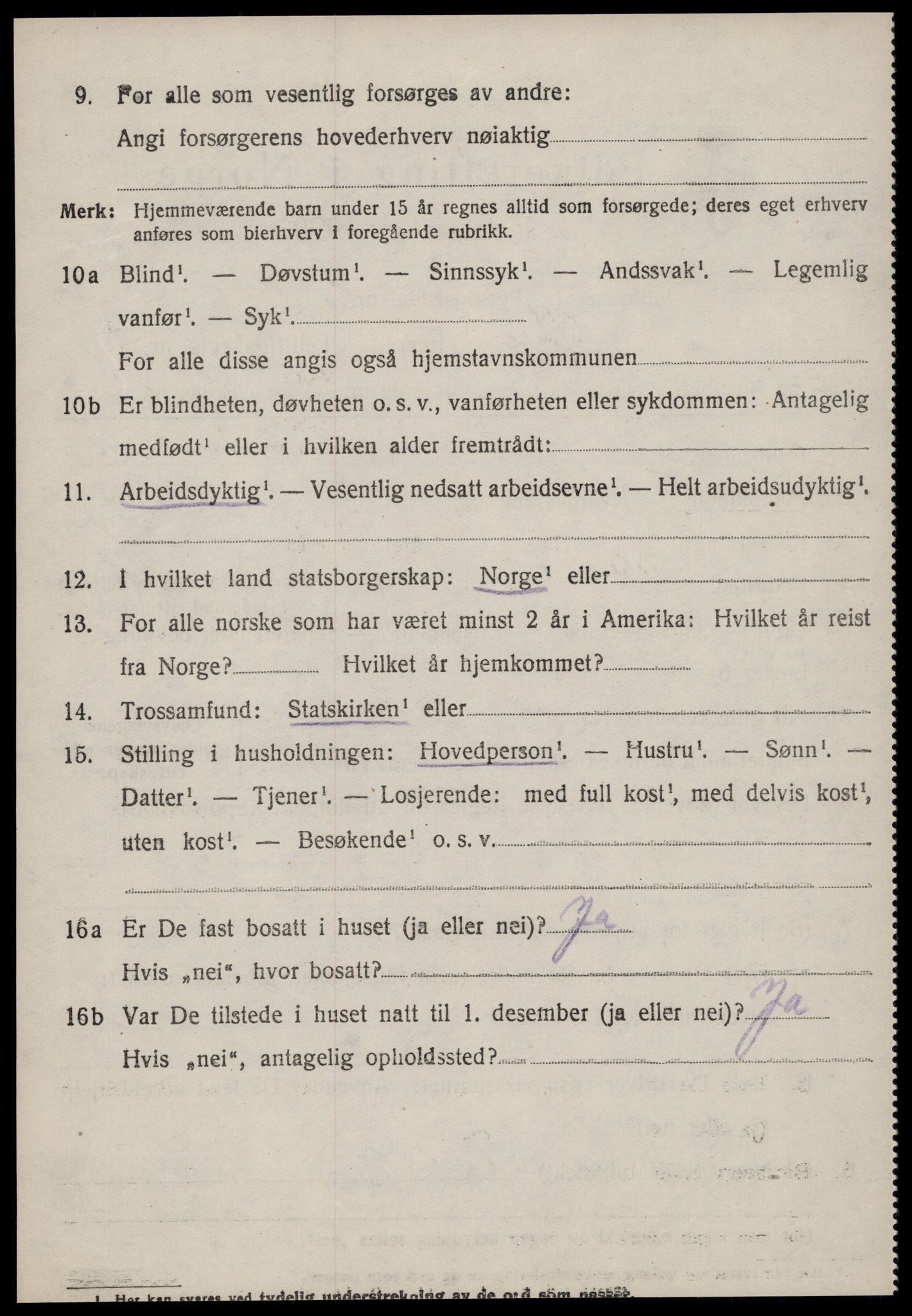 SAT, 1920 census for Øre, 1920, p. 2092