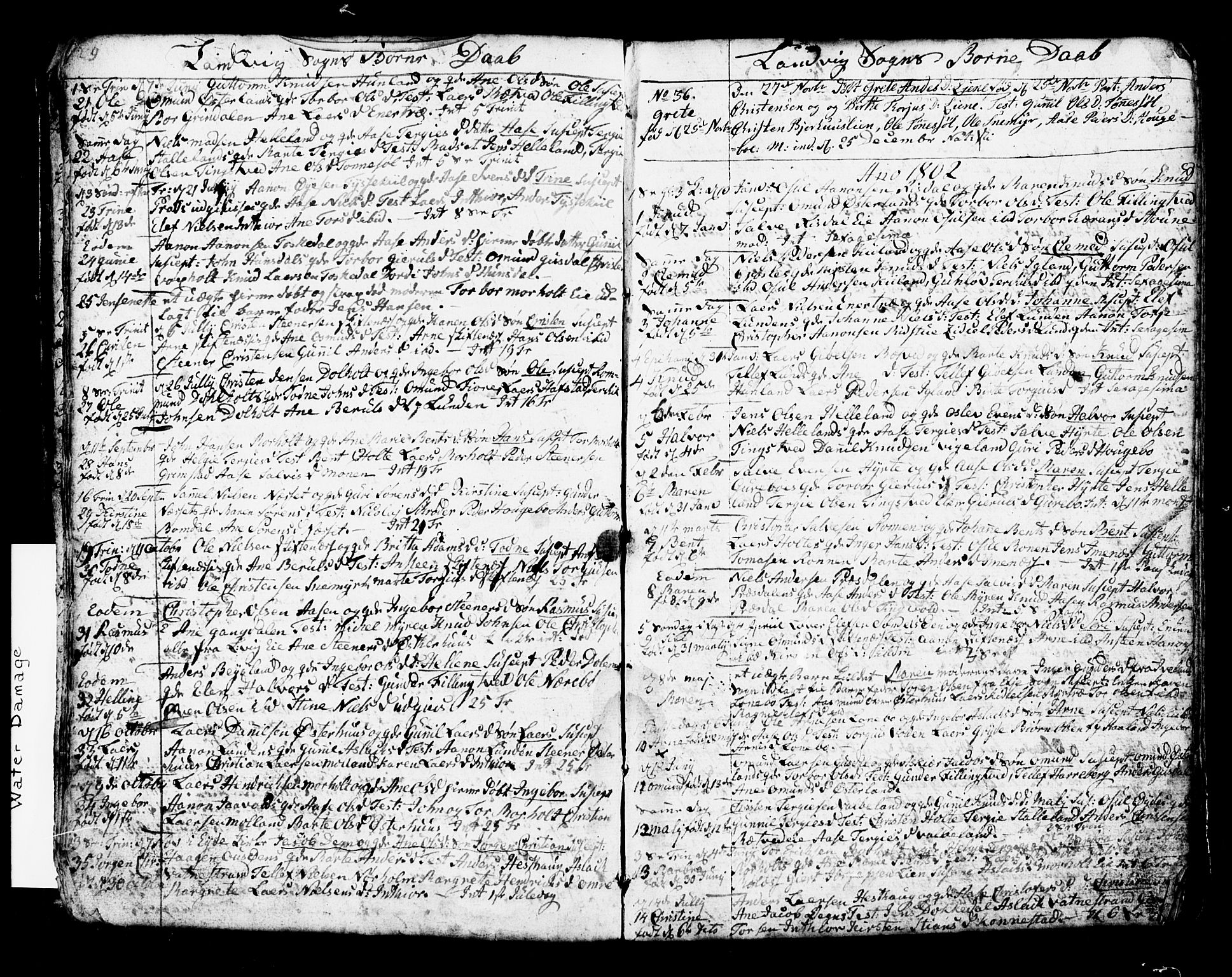 Hommedal sokneprestkontor, AV/SAK-1111-0023/F/Fb/Fbb/L0002: Parish register (copy) no. B 2 /1, 1791-1819, p. 29-30