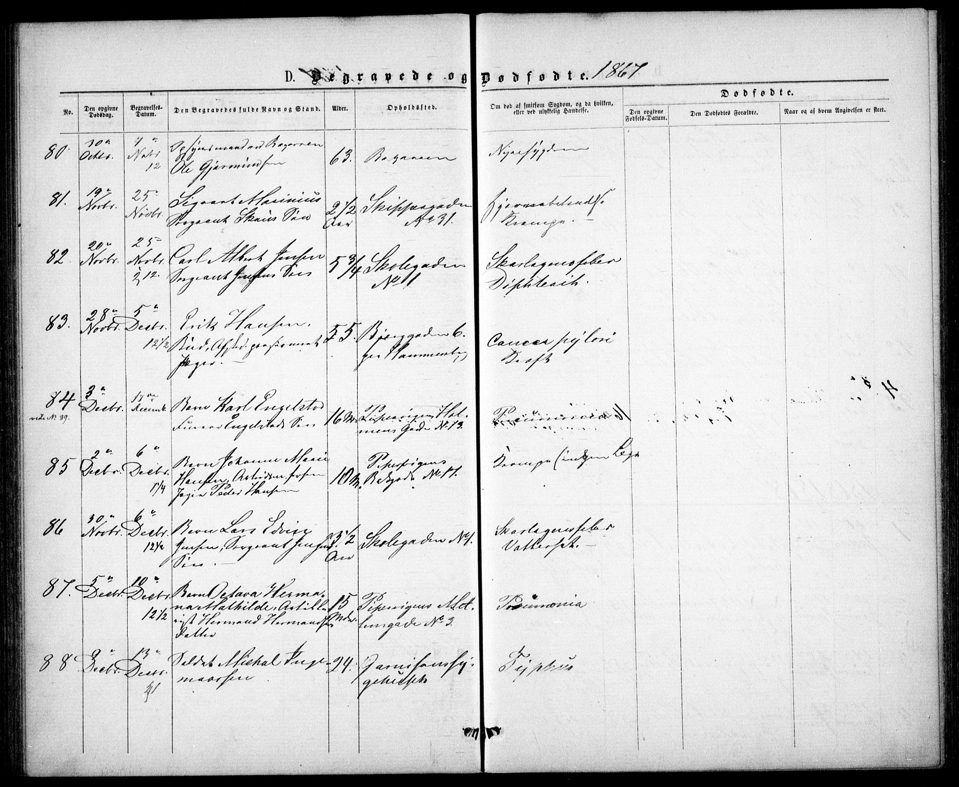 Garnisonsmenigheten Kirkebøker, AV/SAO-A-10846/G/Ga/L0006: Parish register (copy) no. 6, 1860-1880