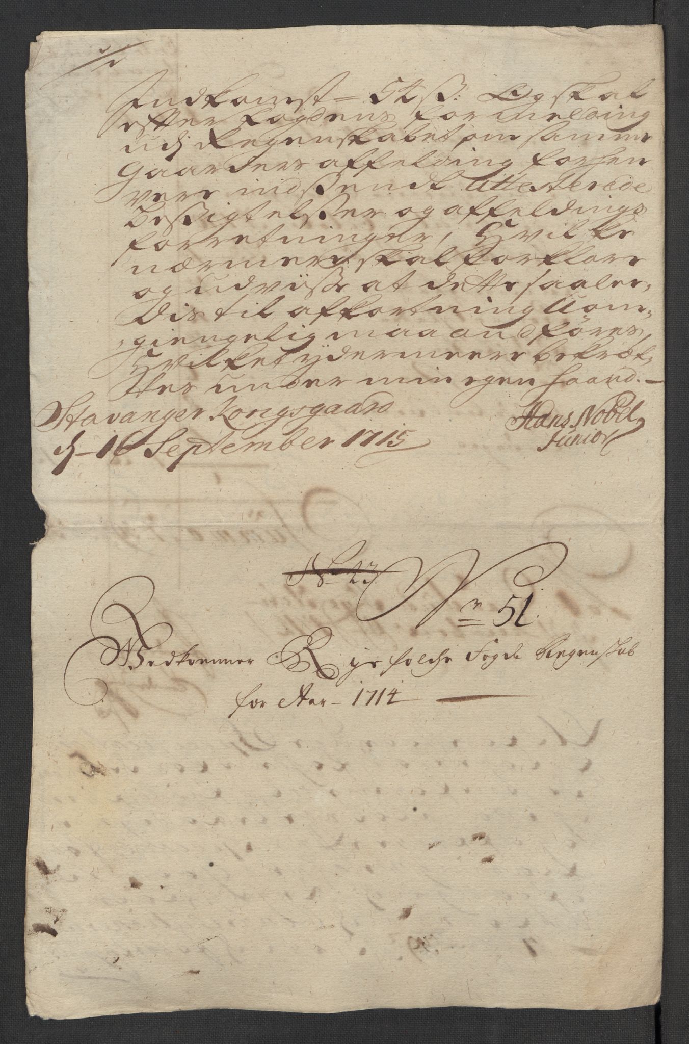 Rentekammeret inntil 1814, Reviderte regnskaper, Fogderegnskap, AV/RA-EA-4092/R47/L2867: Fogderegnskap Ryfylke, 1714, p. 253