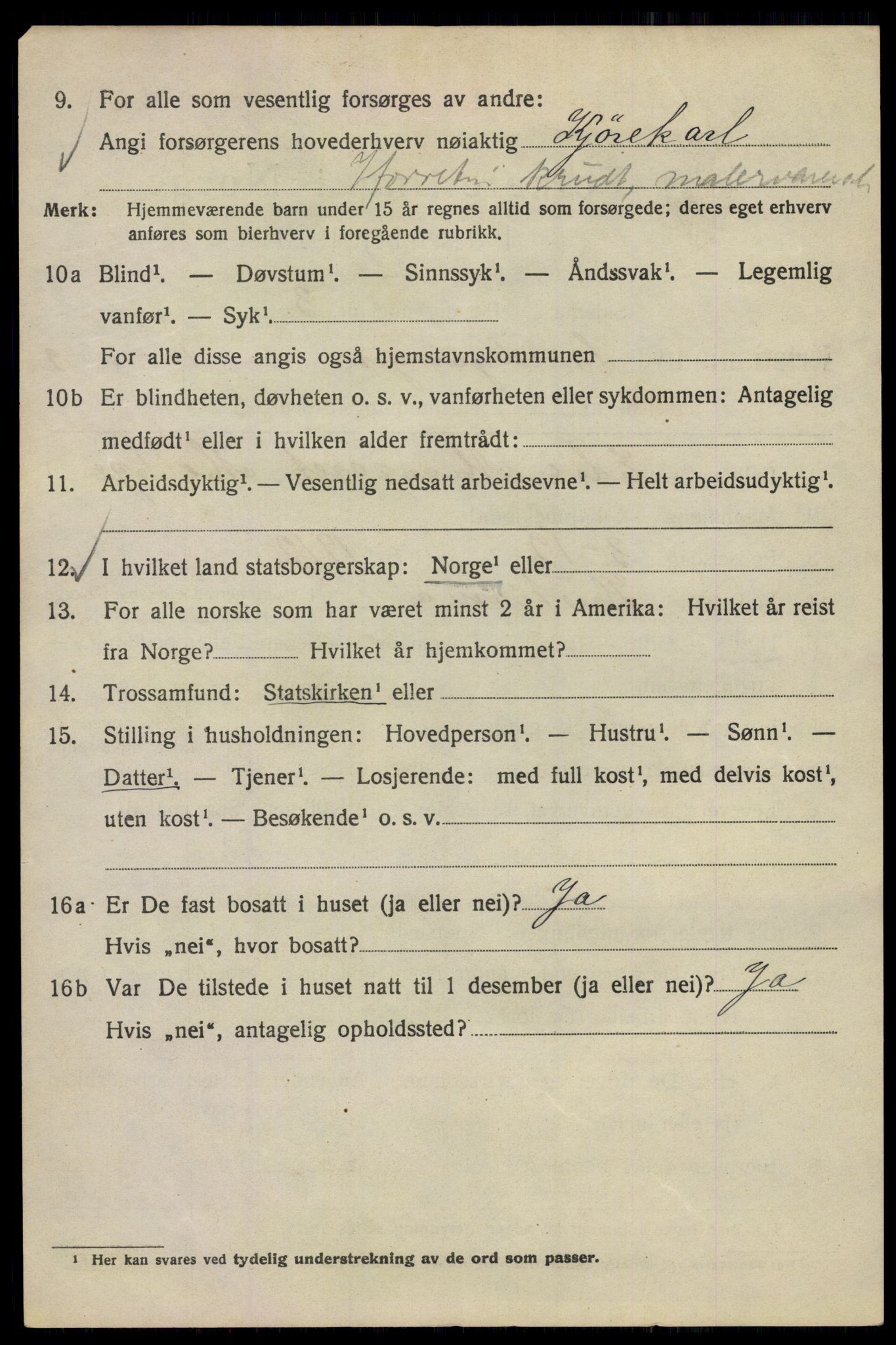 SAO, 1920 census for Kristiania, 1920, p. 519154