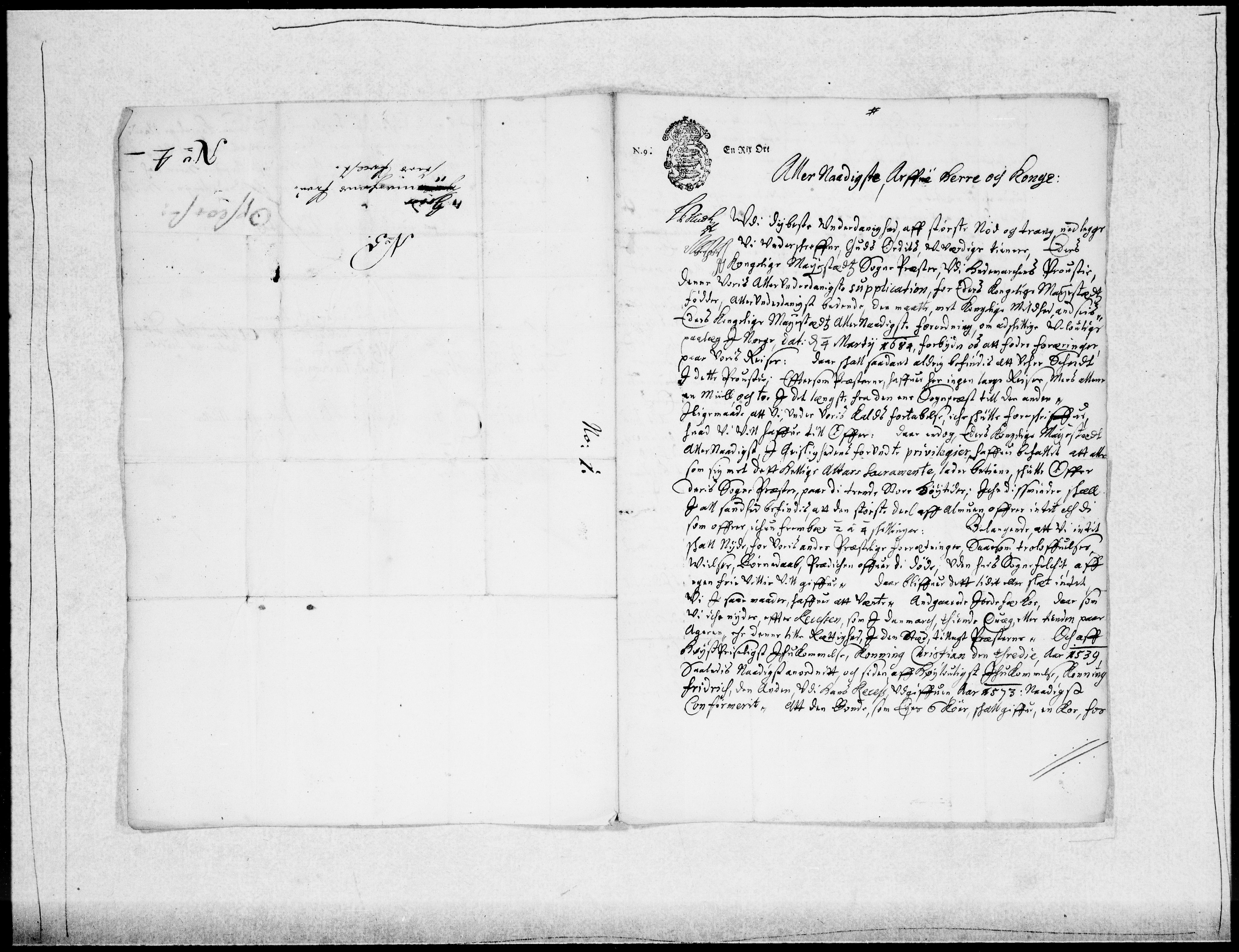 Danske Kanselli 1572-1799, AV/RA-EA-3023/F/Fc/Fcc/Fcca/L0038: Norske innlegg 1572-1799, 1685, p. 54