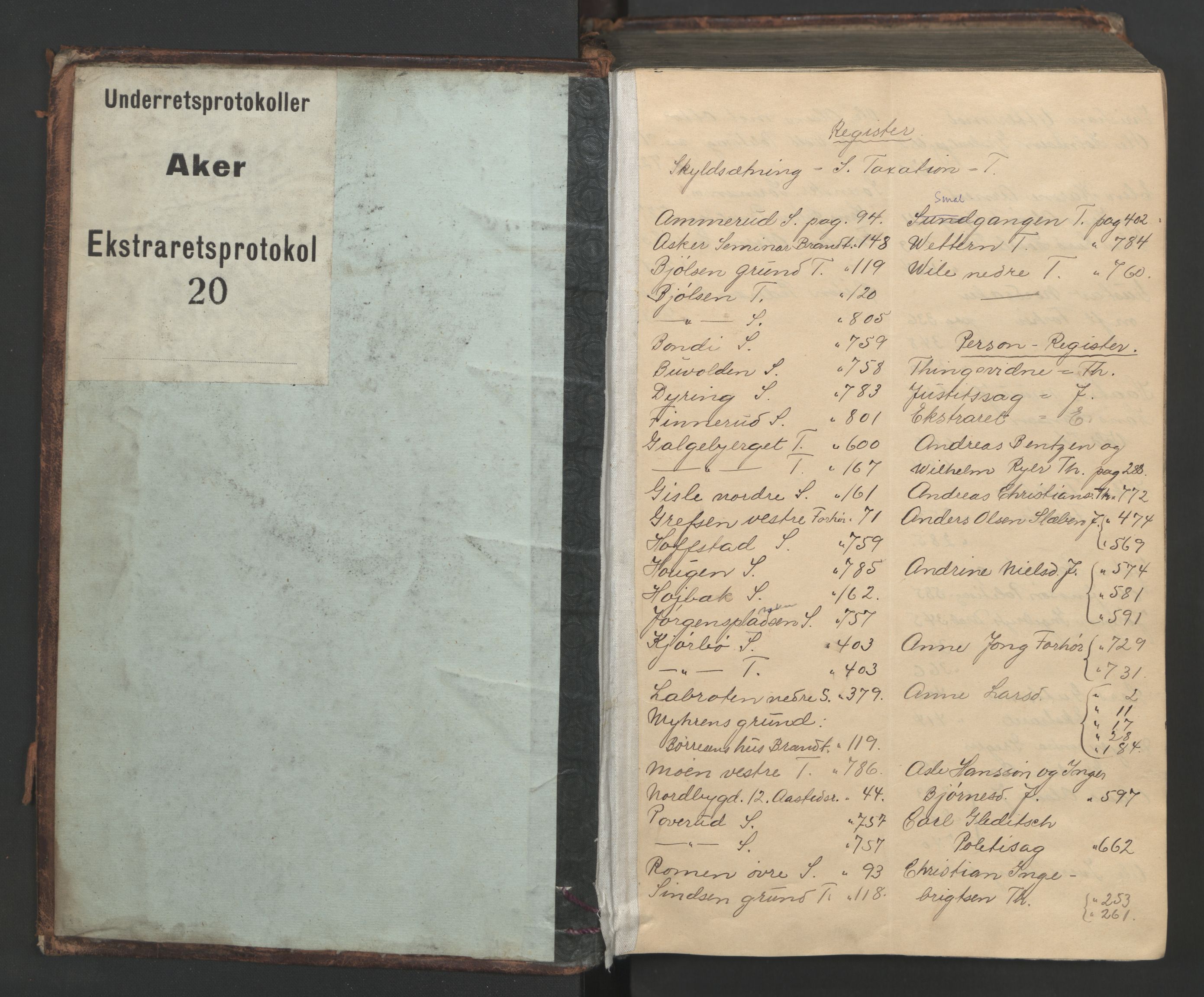 Aker sorenskriveri, SAO/A-10895/F/Fc/Fcb/L0014: Ekstrarettsprotokoll, 1843-1846