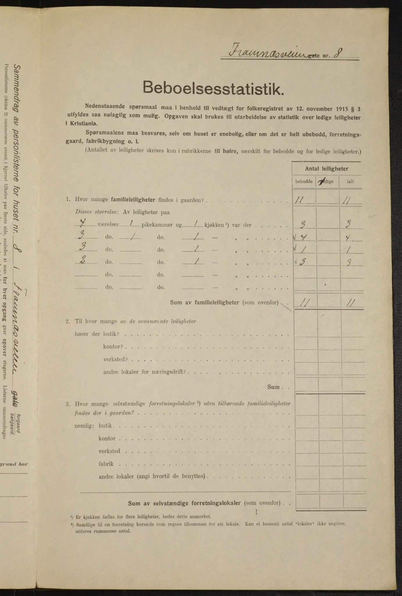 OBA, Municipal Census 1916 for Kristiania, 1916, p. 25822