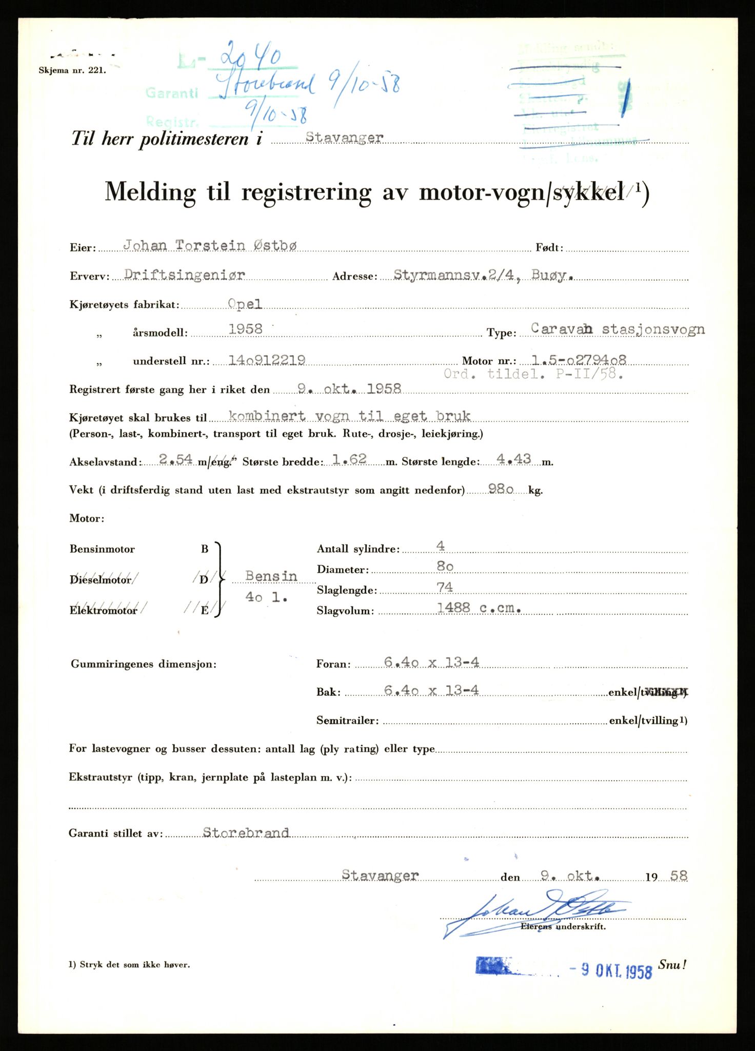 Stavanger trafikkstasjon, AV/SAST-A-101942/0/F/L0006: L-1700 - L-2149, 1930-1971, p. 1465