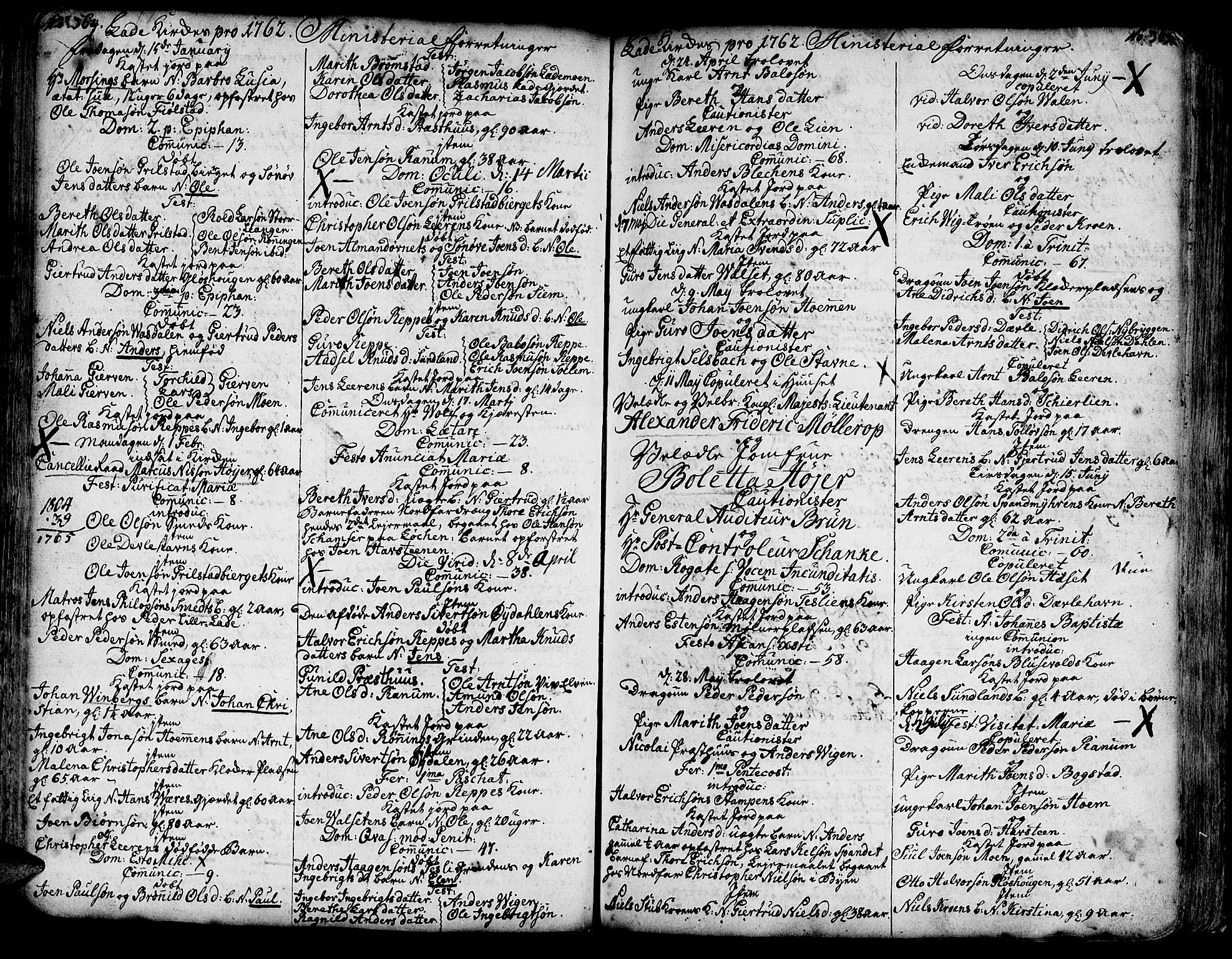 Ministerialprotokoller, klokkerbøker og fødselsregistre - Sør-Trøndelag, SAT/A-1456/606/L0275: Parish register (official) no. 606A01 /1, 1727-1780, p. 364-365