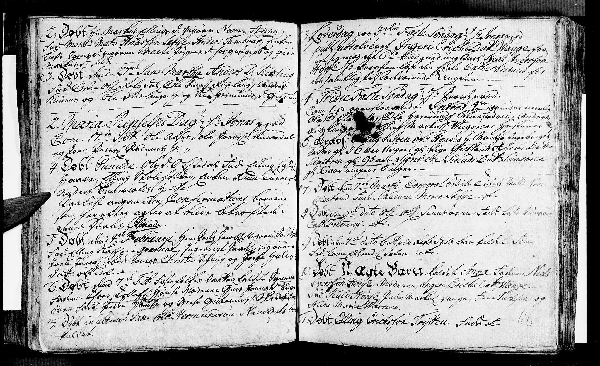 Vik sokneprestembete, AV/SAB-A-81501/H/Haa/Haaa/L0002: Parish register (official) no. A 2 / 1, 1740-1757, p. 116