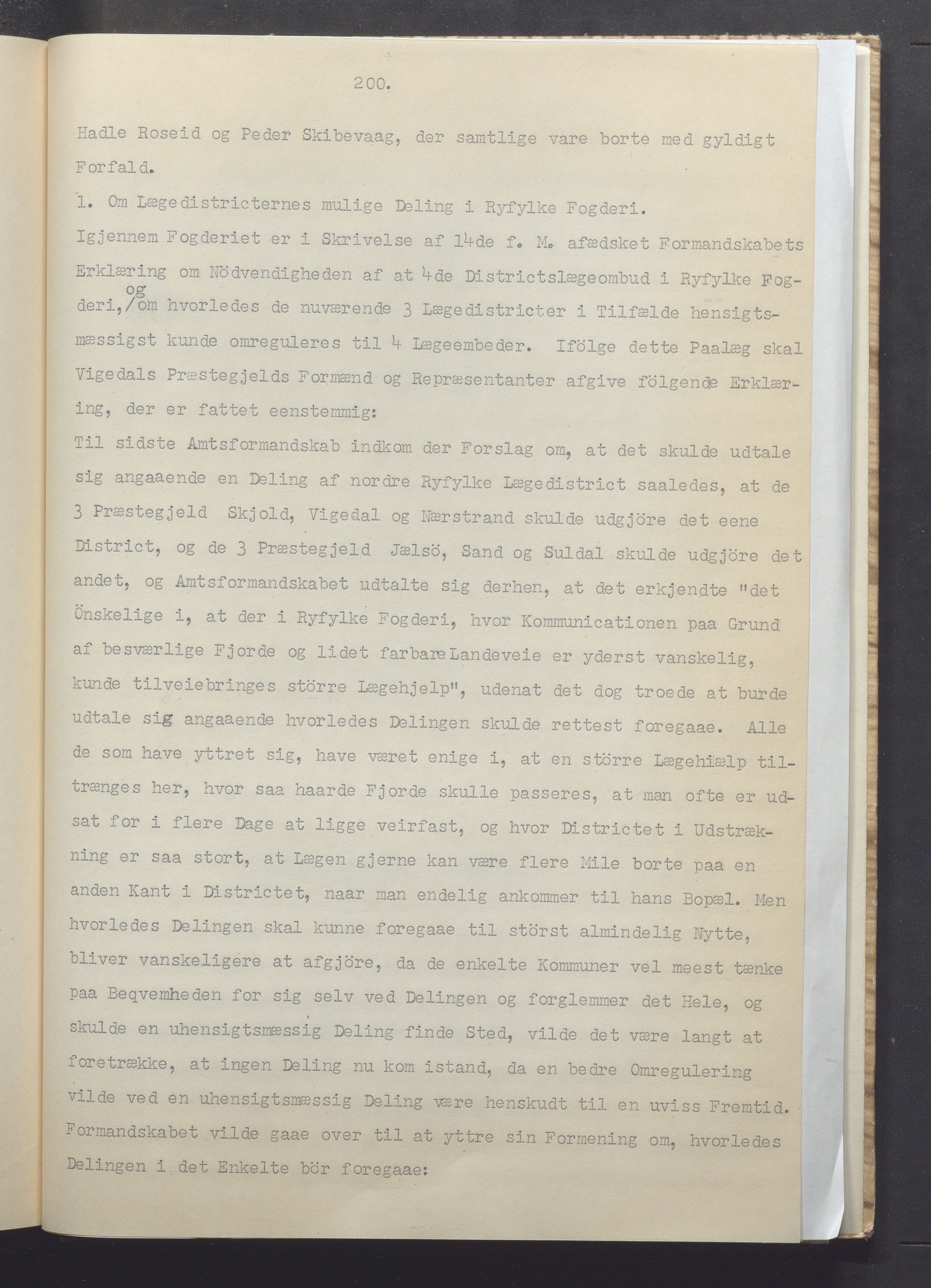 Vikedal kommune - Formannskapet, IKAR/K-100598/A/Ac/L0001: Avskrift av møtebok, 1837-1874, p. 200