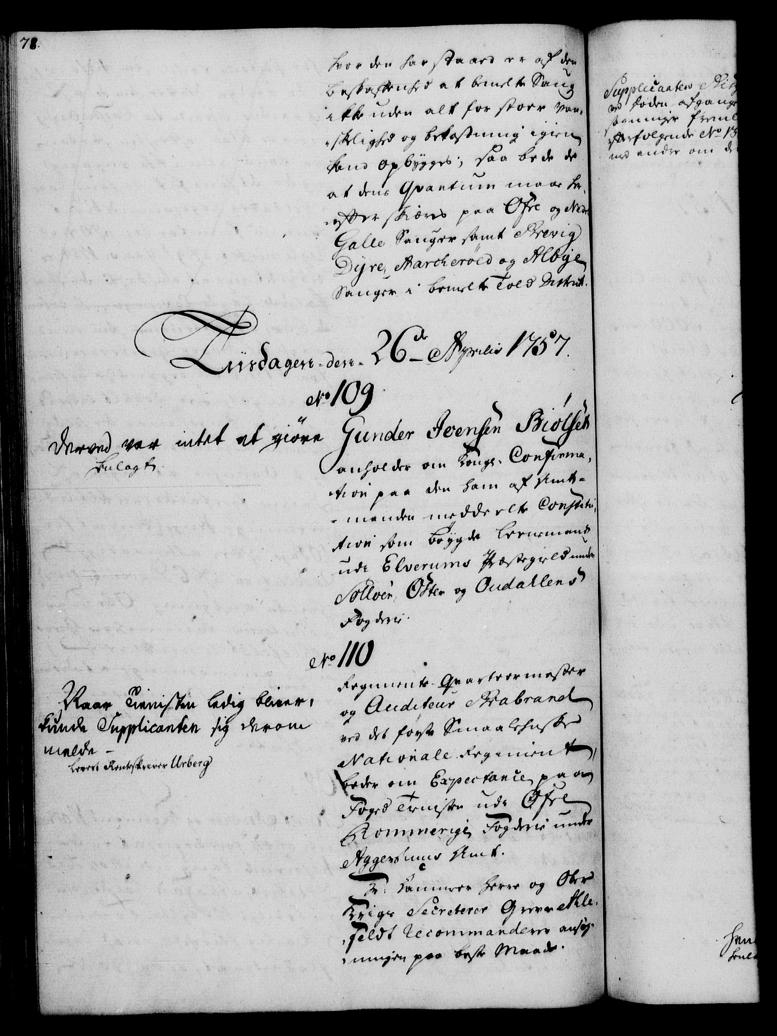 Rentekammeret, Kammerkanselliet, RA/EA-3111/G/Gh/Gha/L0034: Norsk ekstraktmemorialprotokoll (merket RK 53.79), 1756-1759, p. 78