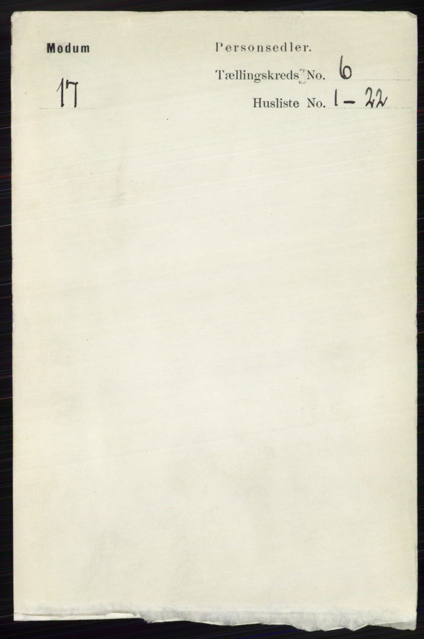 RA, 1891 census for 0623 Modum, 1891, p. 2128