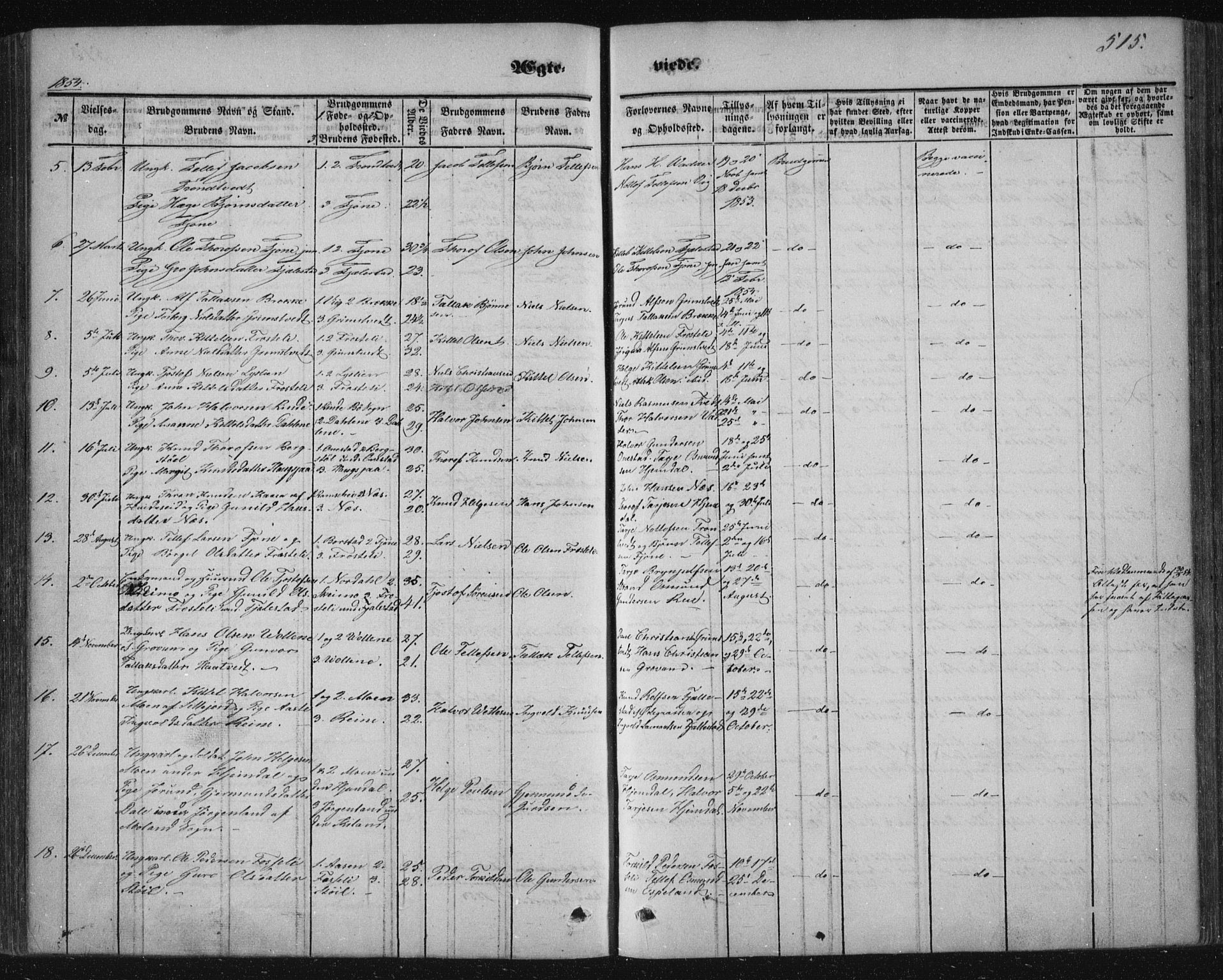 Nissedal kirkebøker, SAKO/A-288/F/Fa/L0003: Parish register (official) no. I 3, 1846-1870, p. 514-515