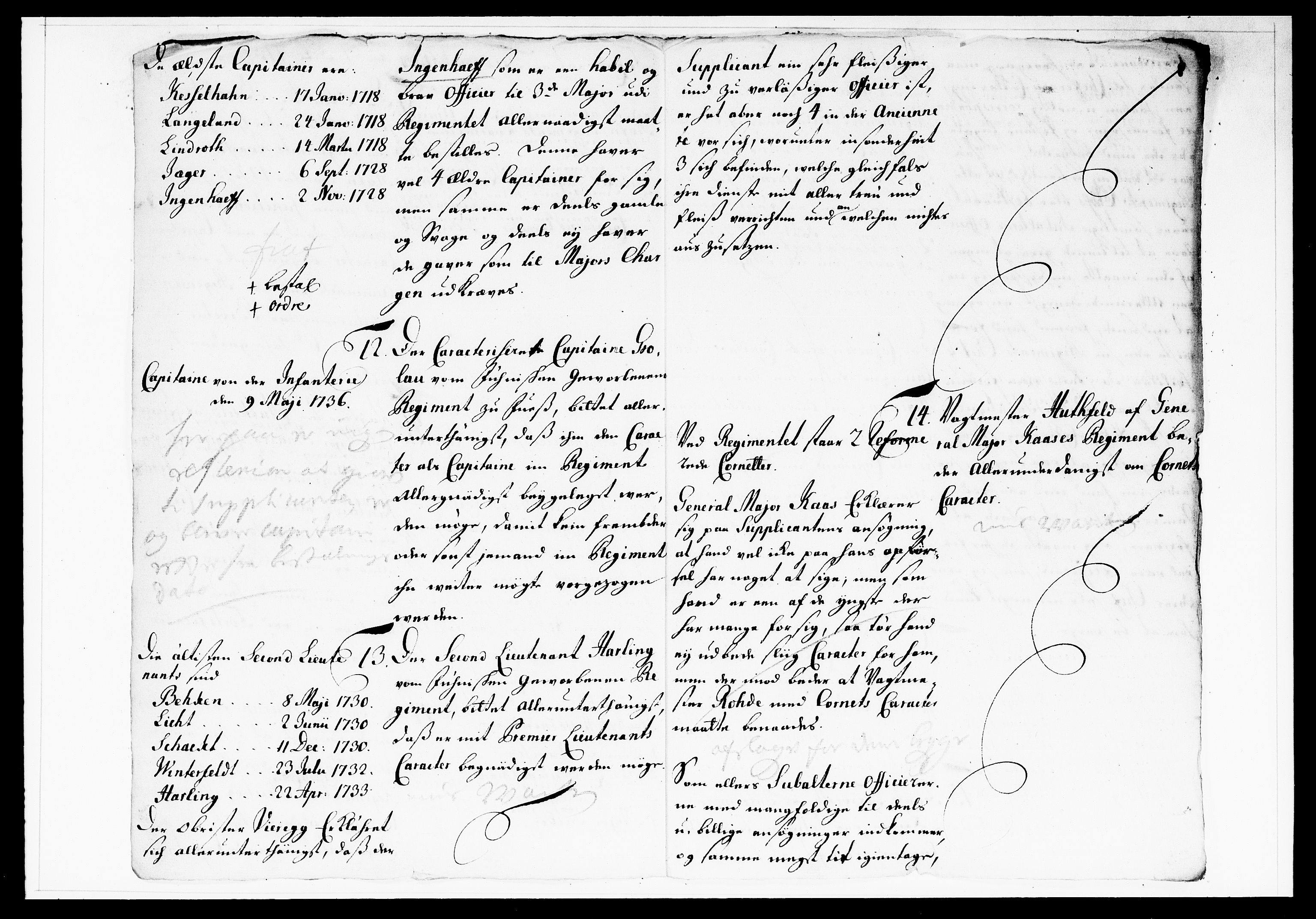 Krigskollegiet, Krigskancelliet, DRA/A-0006/-/1138-1142: Refererede sager, 1737, p. 37