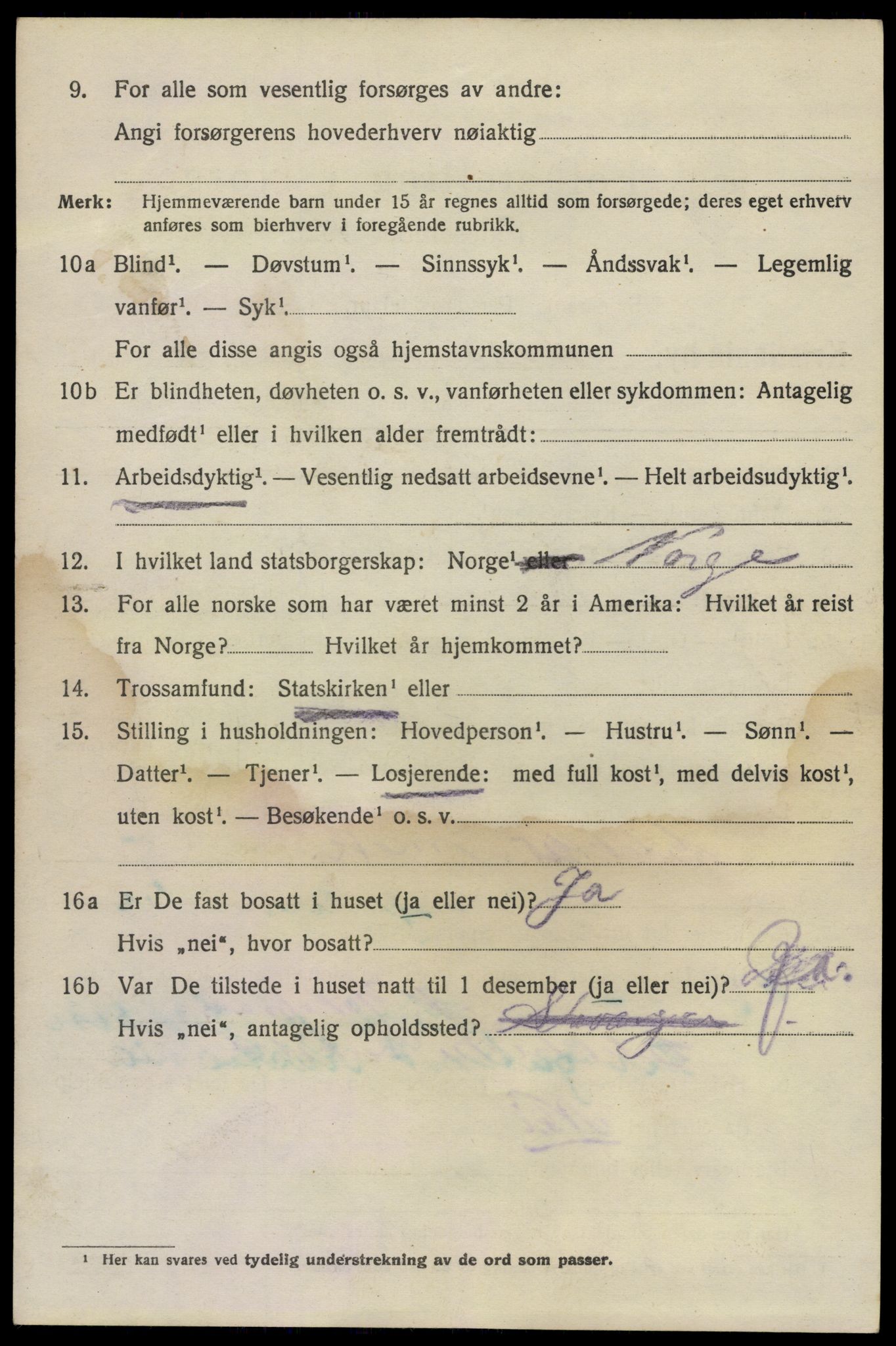 SAO, 1920 census for Kristiania, 1920, p. 140902