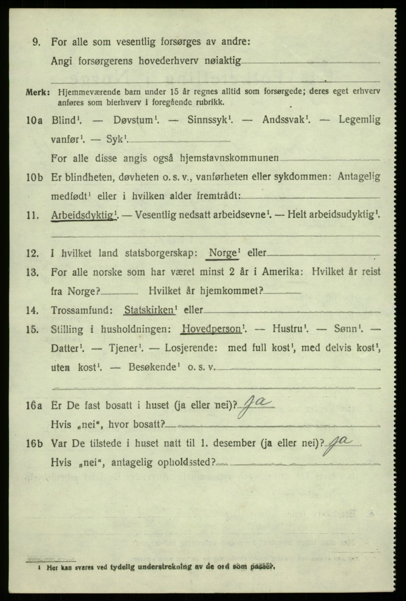 SAB, 1920 census for Alversund, 1920, p. 7143