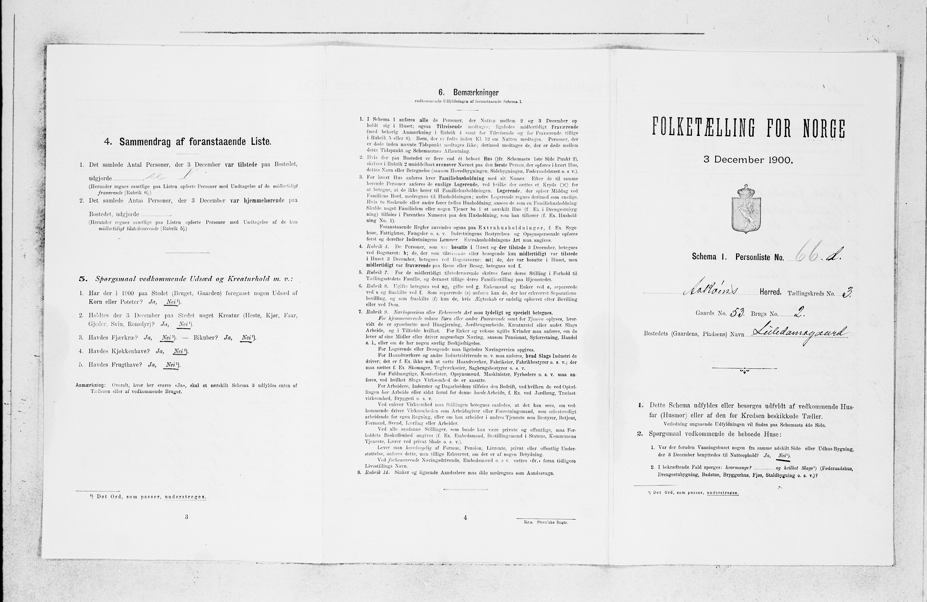 SAB, 1900 census for Askøy, 1900, p. 601