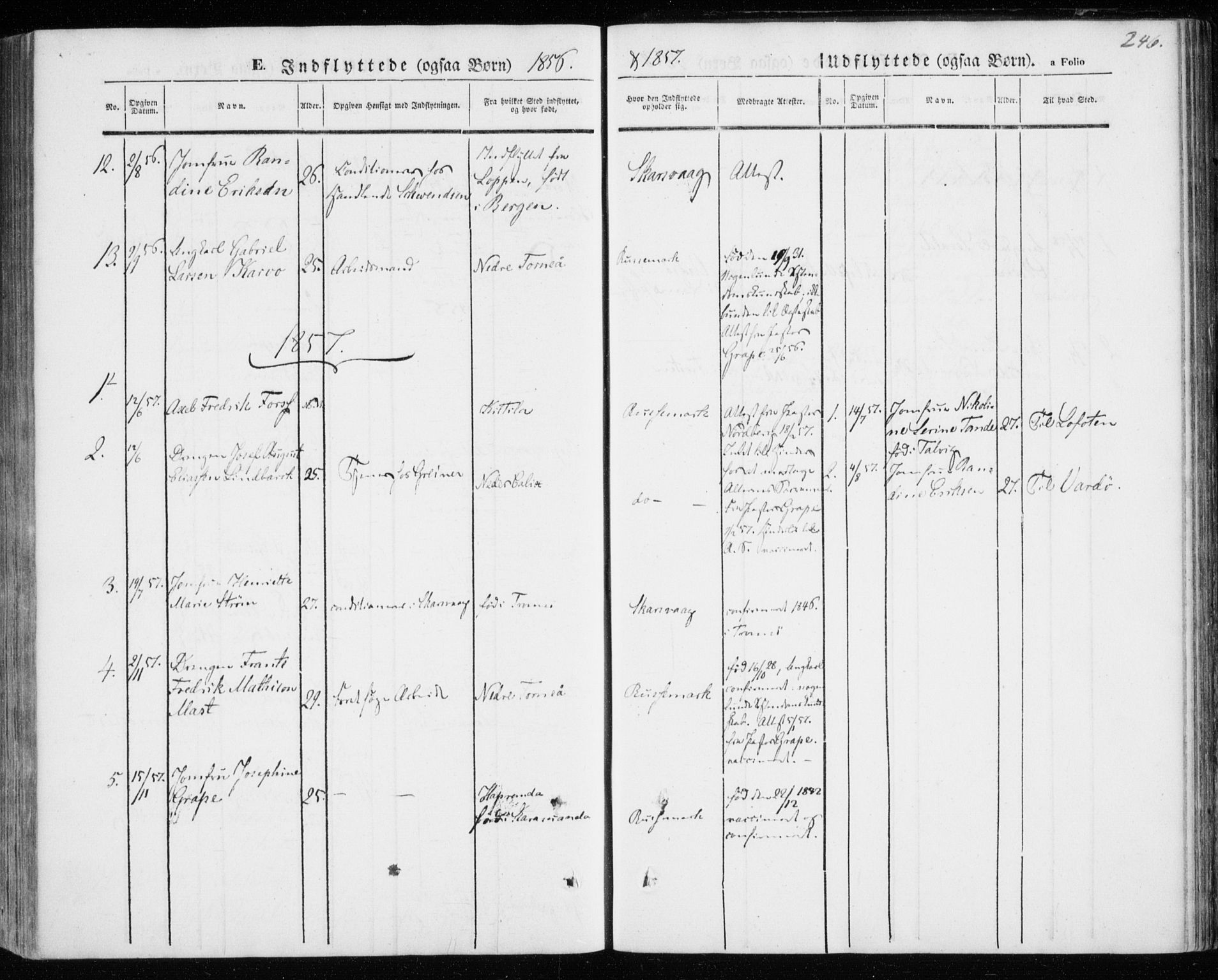 Kistrand/Porsanger sokneprestembete, SATØ/S-1351/H/Ha/L0004.kirke: Parish register (official) no. 4, 1843-1860, p. 246