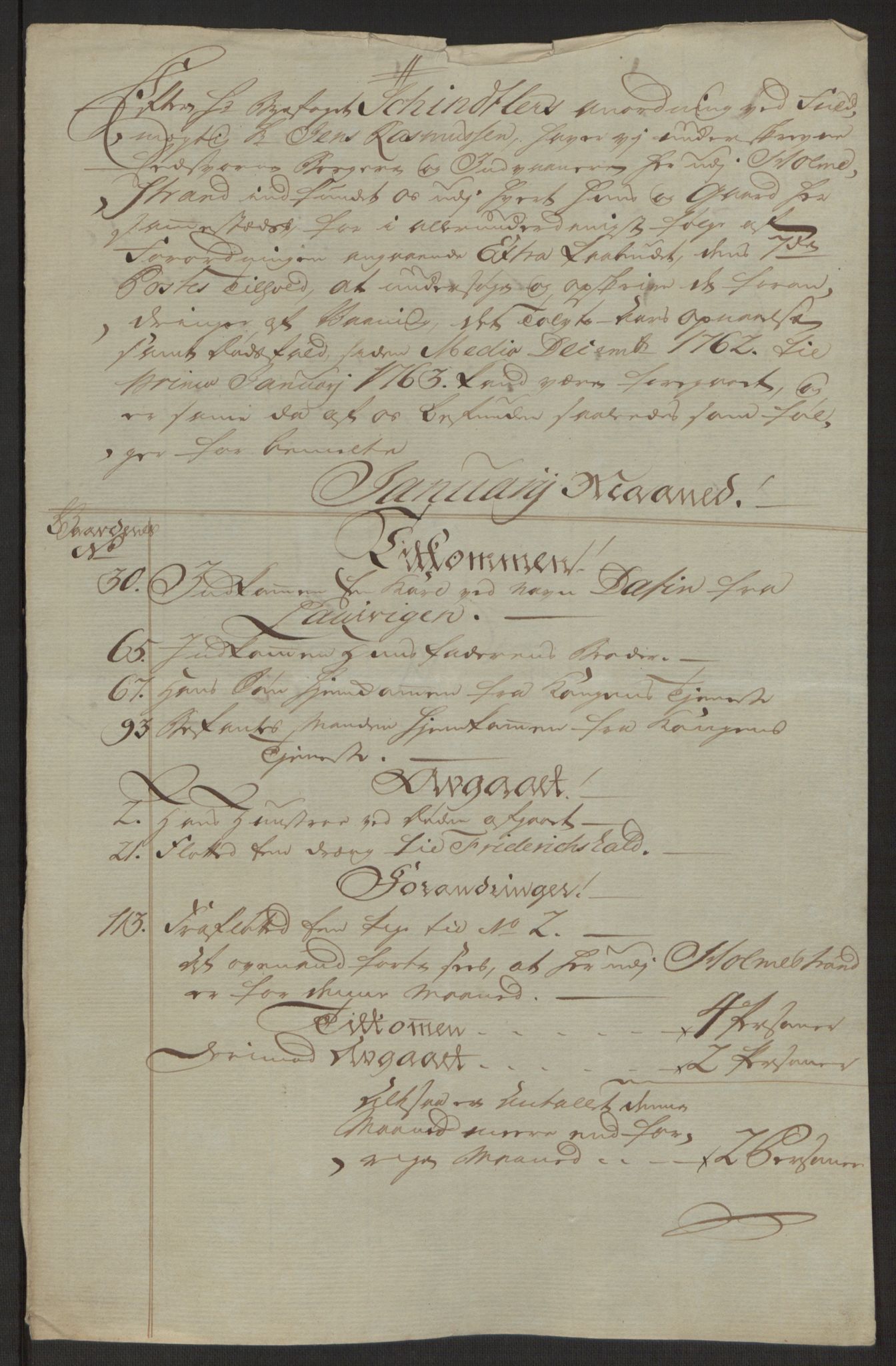 Rentekammeret inntil 1814, Reviderte regnskaper, Byregnskaper, AV/RA-EA-4066/R/Rh/L0163/0001: [H4] Kontribusjonsregnskap / Ekstraskatt, Holmestrand, 1762-1772, p. 41