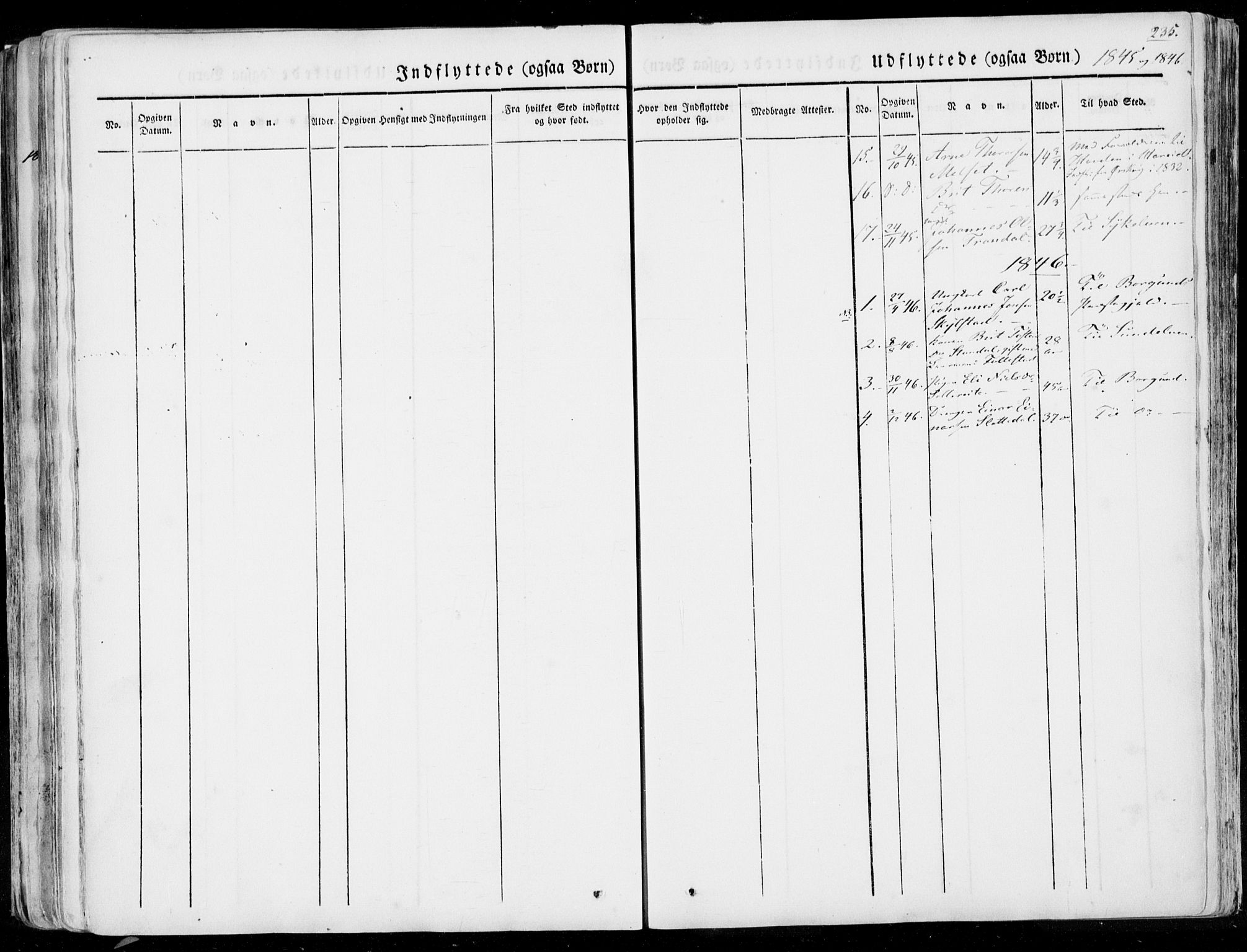 Ministerialprotokoller, klokkerbøker og fødselsregistre - Møre og Romsdal, AV/SAT-A-1454/515/L0208: Parish register (official) no. 515A04, 1830-1846, p. 235