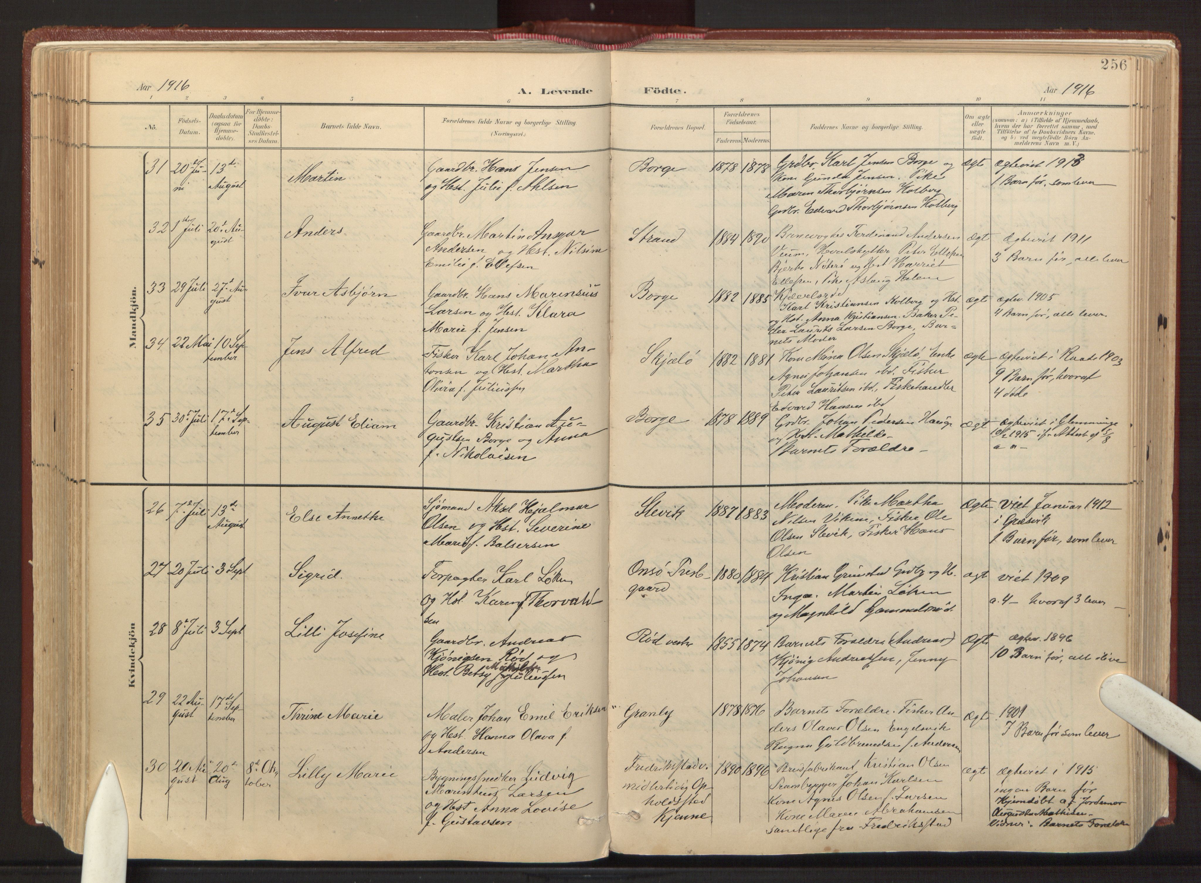 Onsøy prestekontor Kirkebøker, SAO/A-10914/F/Fa: Parish register (official) no. I 8, 1899-1923, p. 256