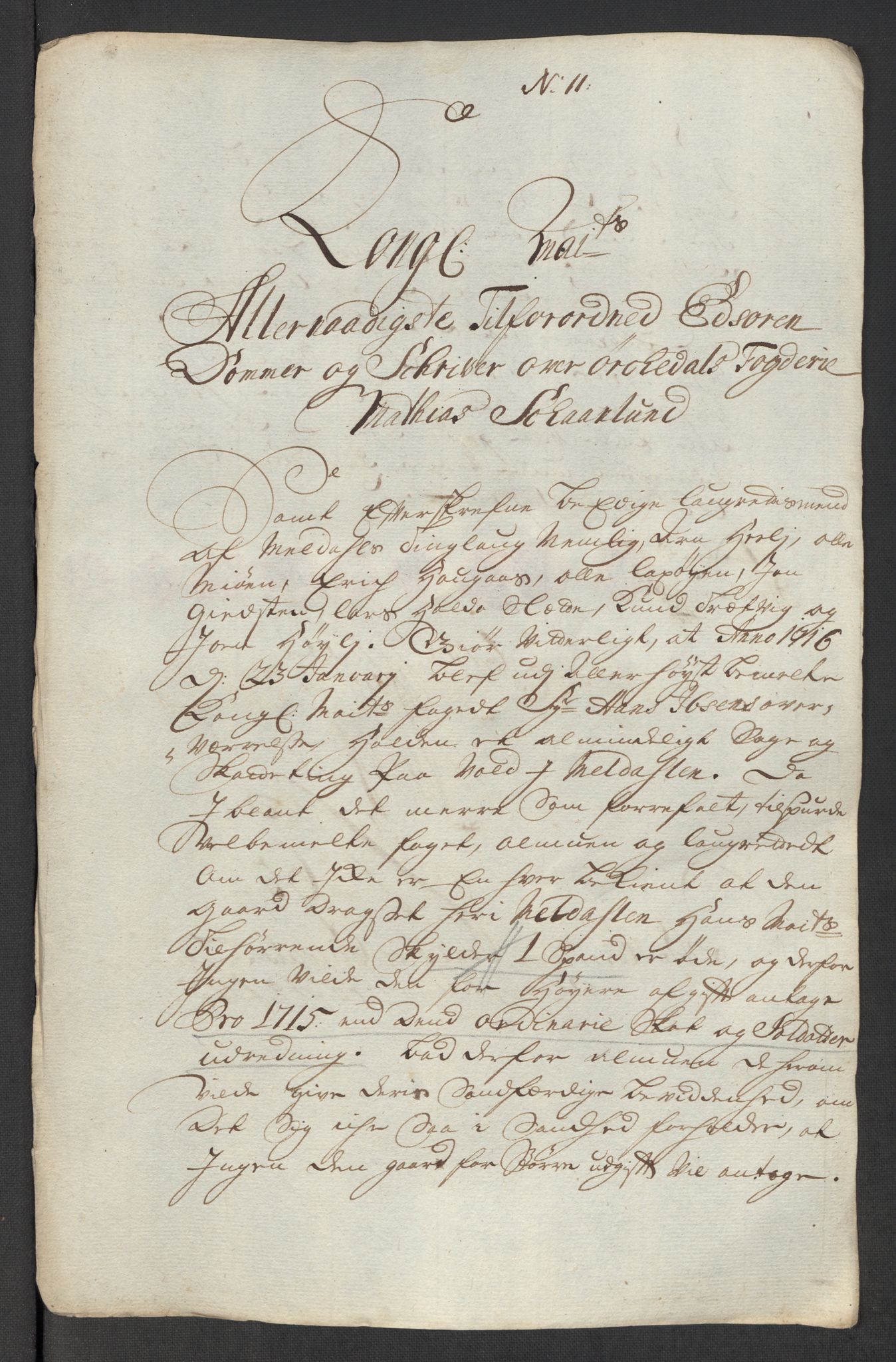 Rentekammeret inntil 1814, Reviderte regnskaper, Fogderegnskap, RA/EA-4092/R60/L3966: Fogderegnskap Orkdal og Gauldal, 1715, p. 477