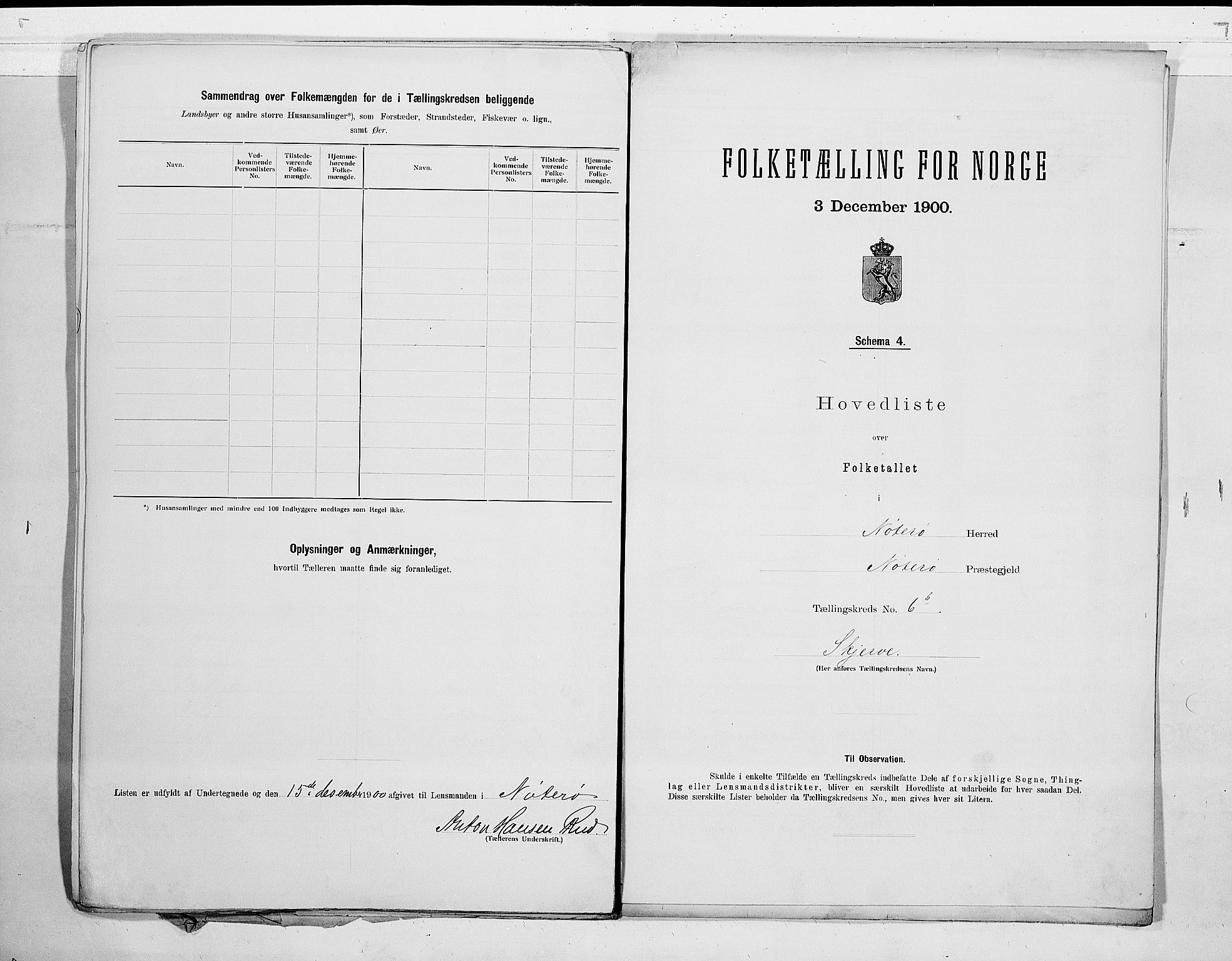 RA, 1900 census for Nøtterøy, 1900, p. 32