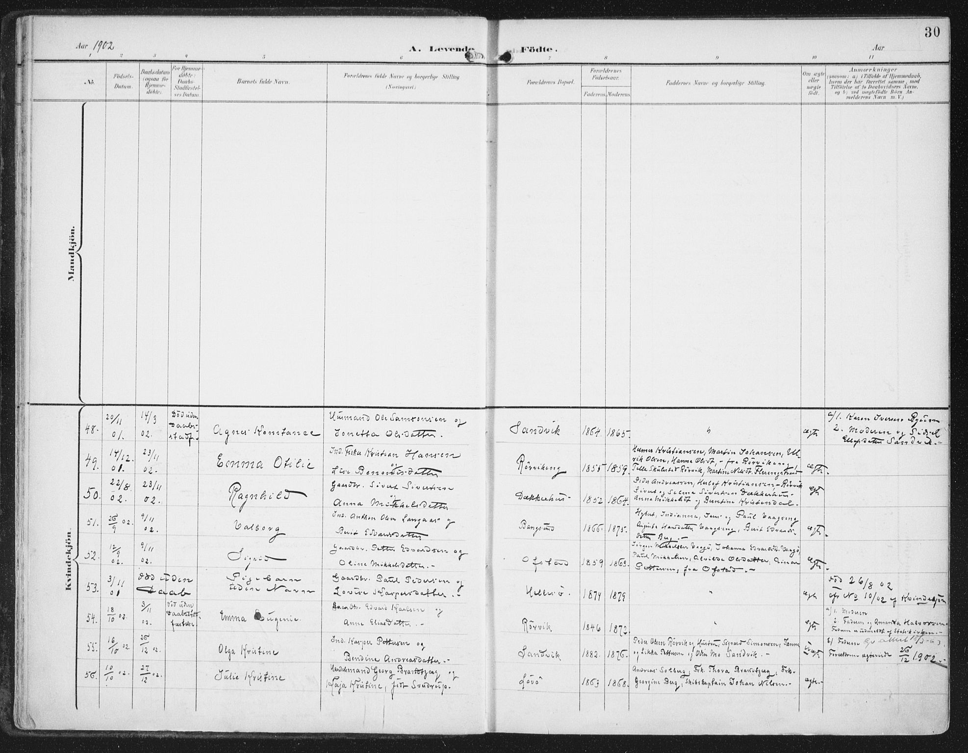 Ministerialprotokoller, klokkerbøker og fødselsregistre - Nord-Trøndelag, SAT/A-1458/786/L0688: Parish register (official) no. 786A04, 1899-1912, p. 30