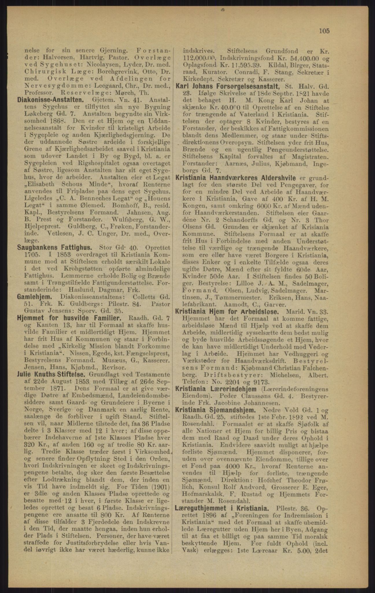 Kristiania/Oslo adressebok, PUBL/-, 1902, p. 105