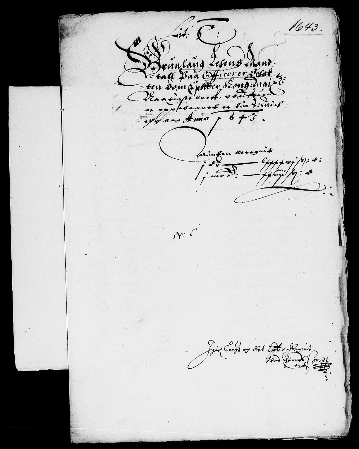 Rentekammeret inntil 1814, Reviderte regnskaper, Lensregnskaper, RA/EA-5023/R/Rb/Rbl/L0009: Brunla len, 1643-1647