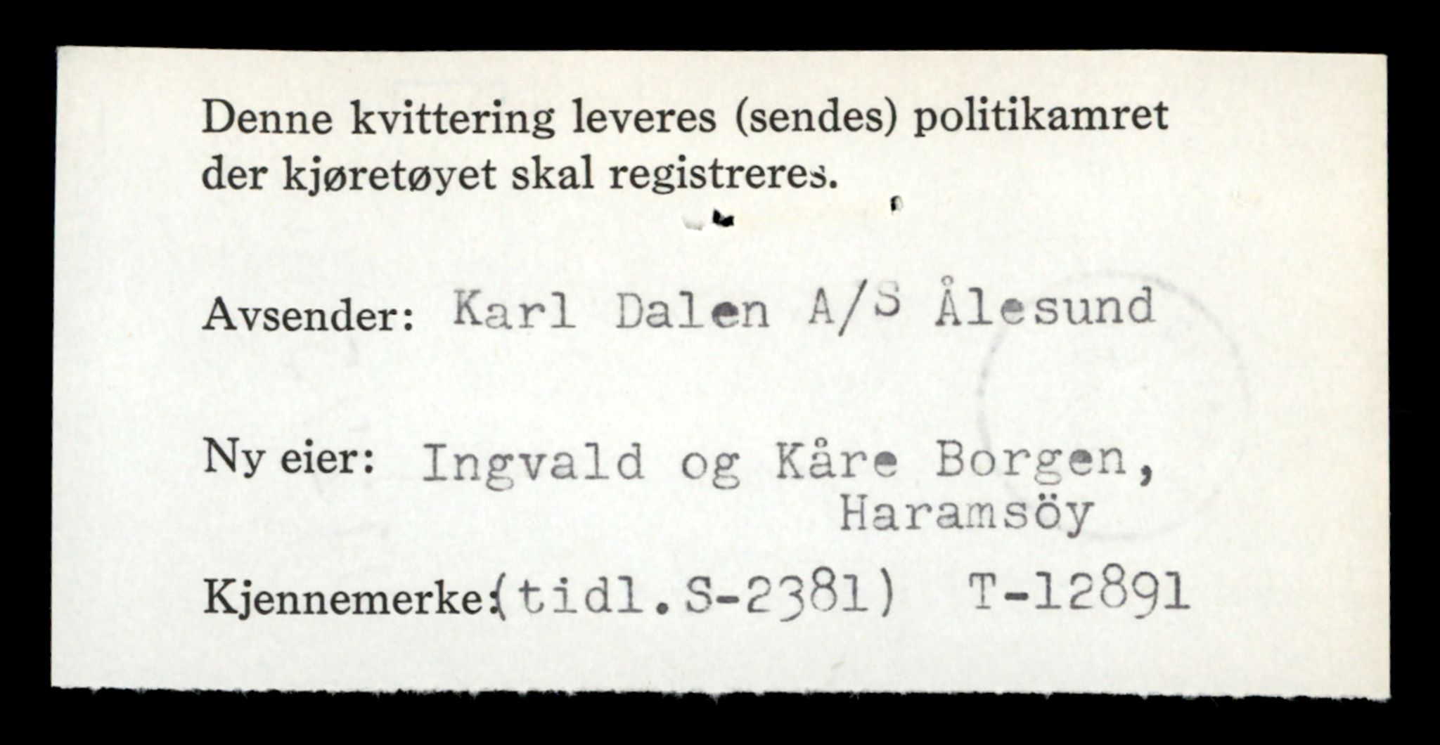 Møre og Romsdal vegkontor - Ålesund trafikkstasjon, AV/SAT-A-4099/F/Fe/L0036: Registreringskort for kjøretøy T 12831 - T 13030, 1927-1998, p. 1032